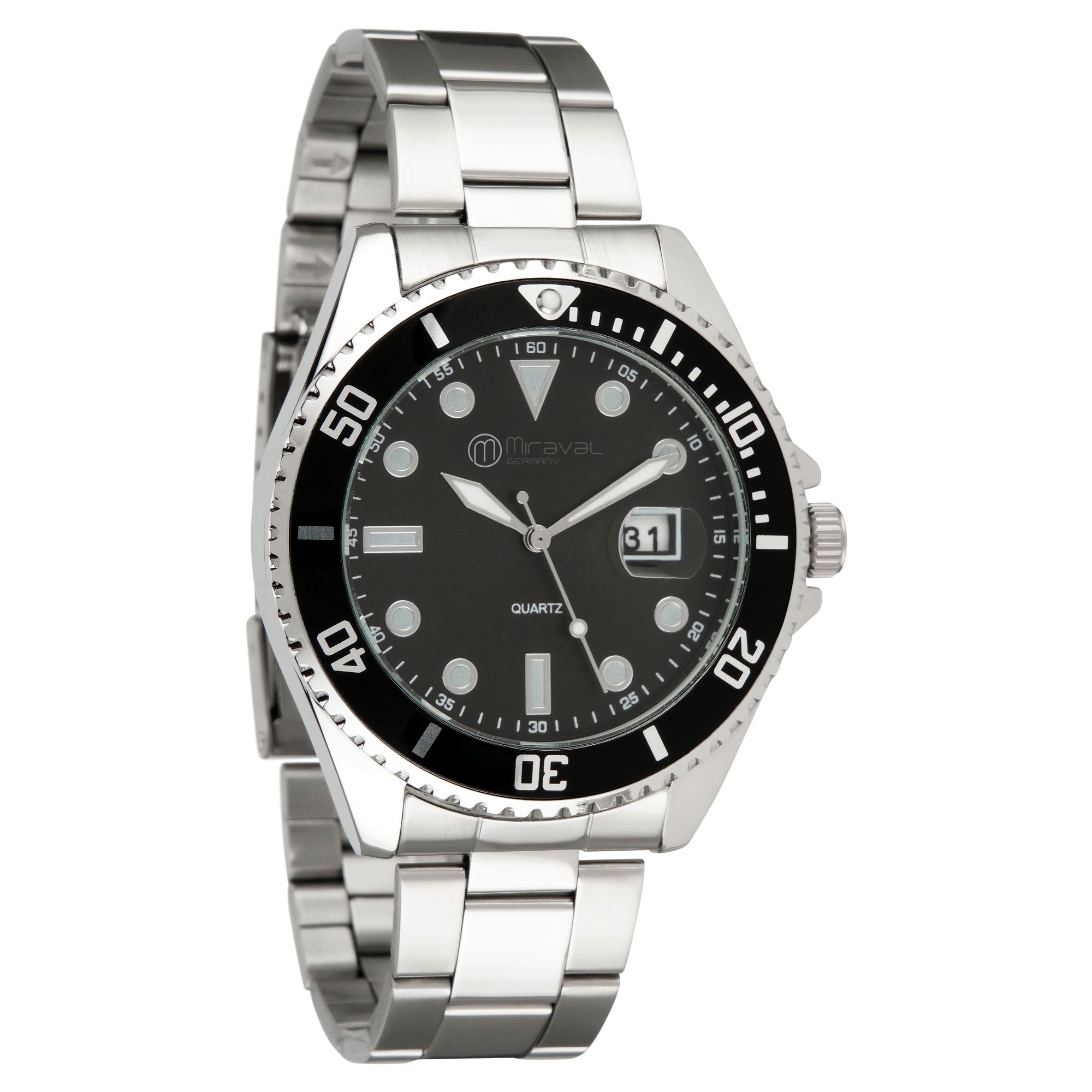 Miraval  Miraval Herrenarmbanduhr mit Datumsanzeige  Edelstahlarmband - Bild 1