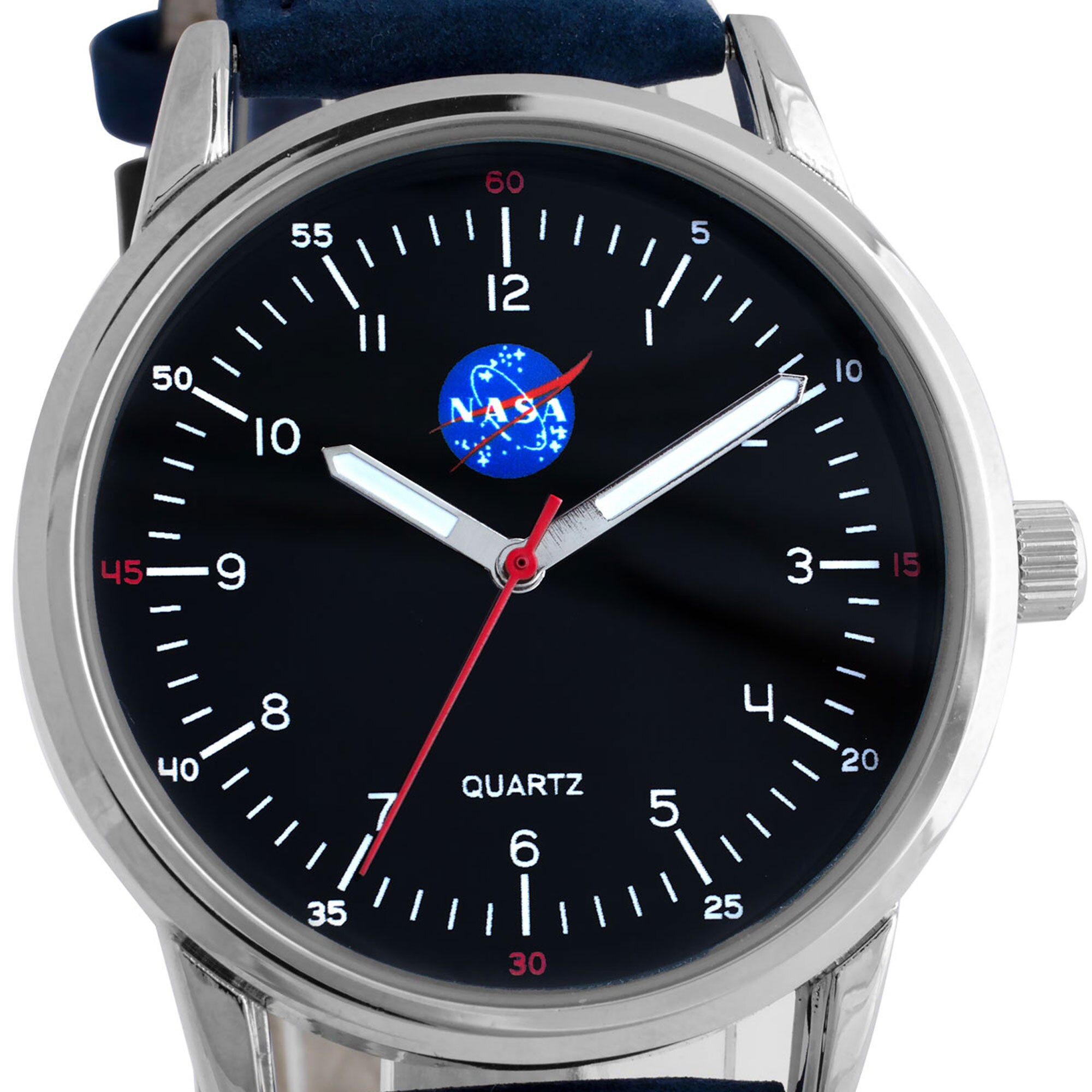 SONSTIGE  NASA Herrenarmbanduhr mit Lederarmband - Bild 1