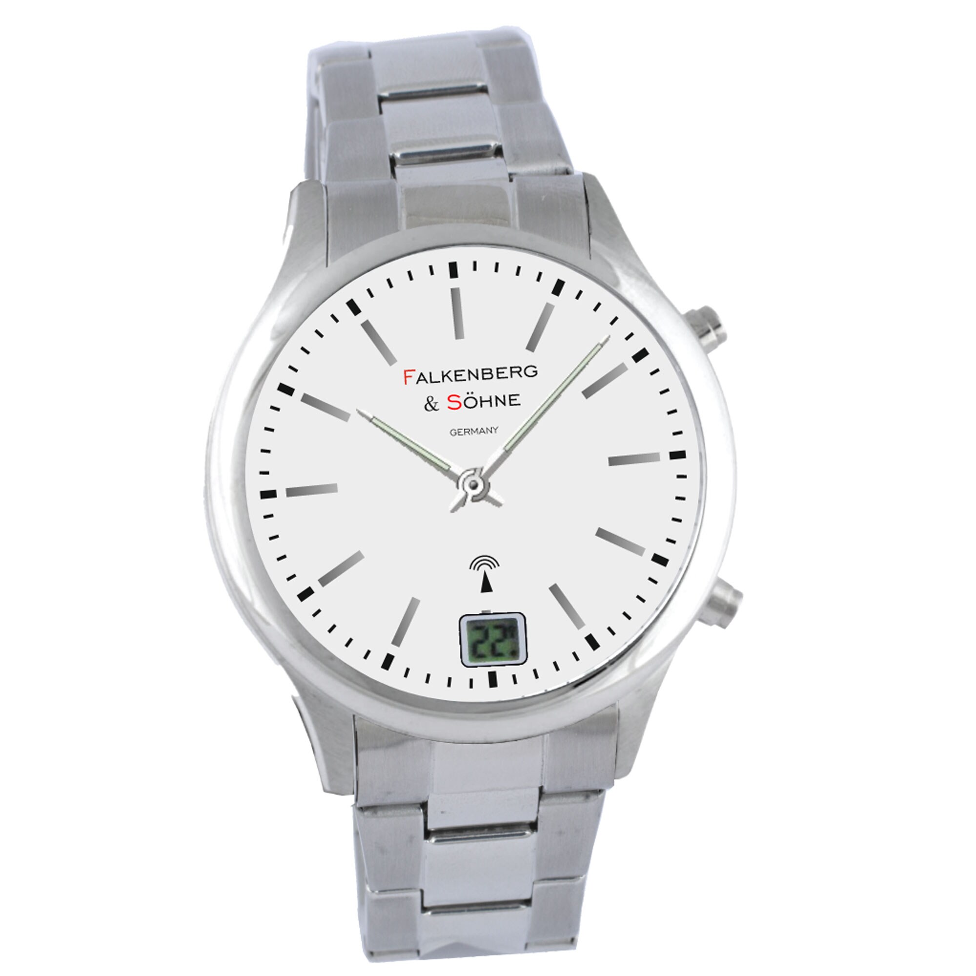 Falkenberg & S&ouml;hne  Falkenberg & S&ouml;hne Funkarmbanduhr mit Datumsanzeige - Bild 1