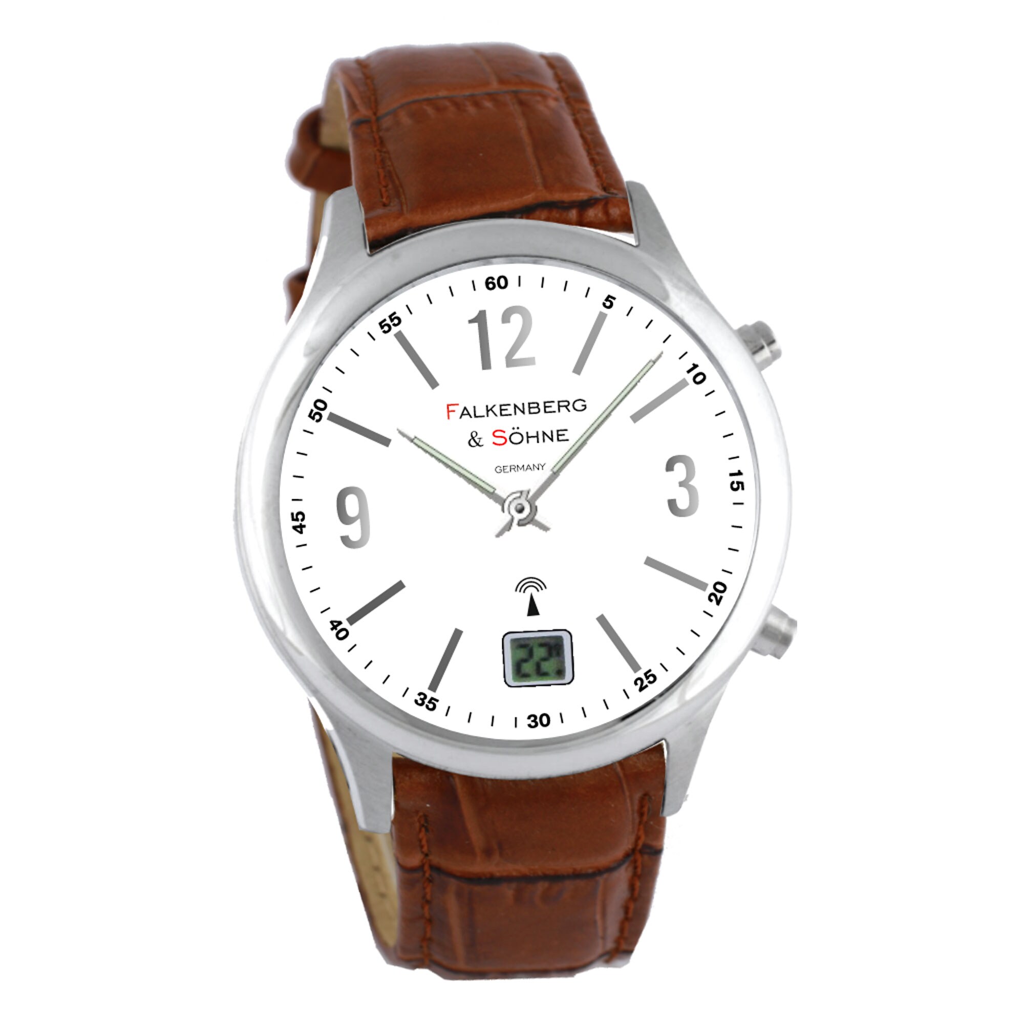 Falkenberg & S&ouml;hne  Falkenberg & S&ouml;hne Funkarmbanduhr mit Datumsanzeige - Bild 1