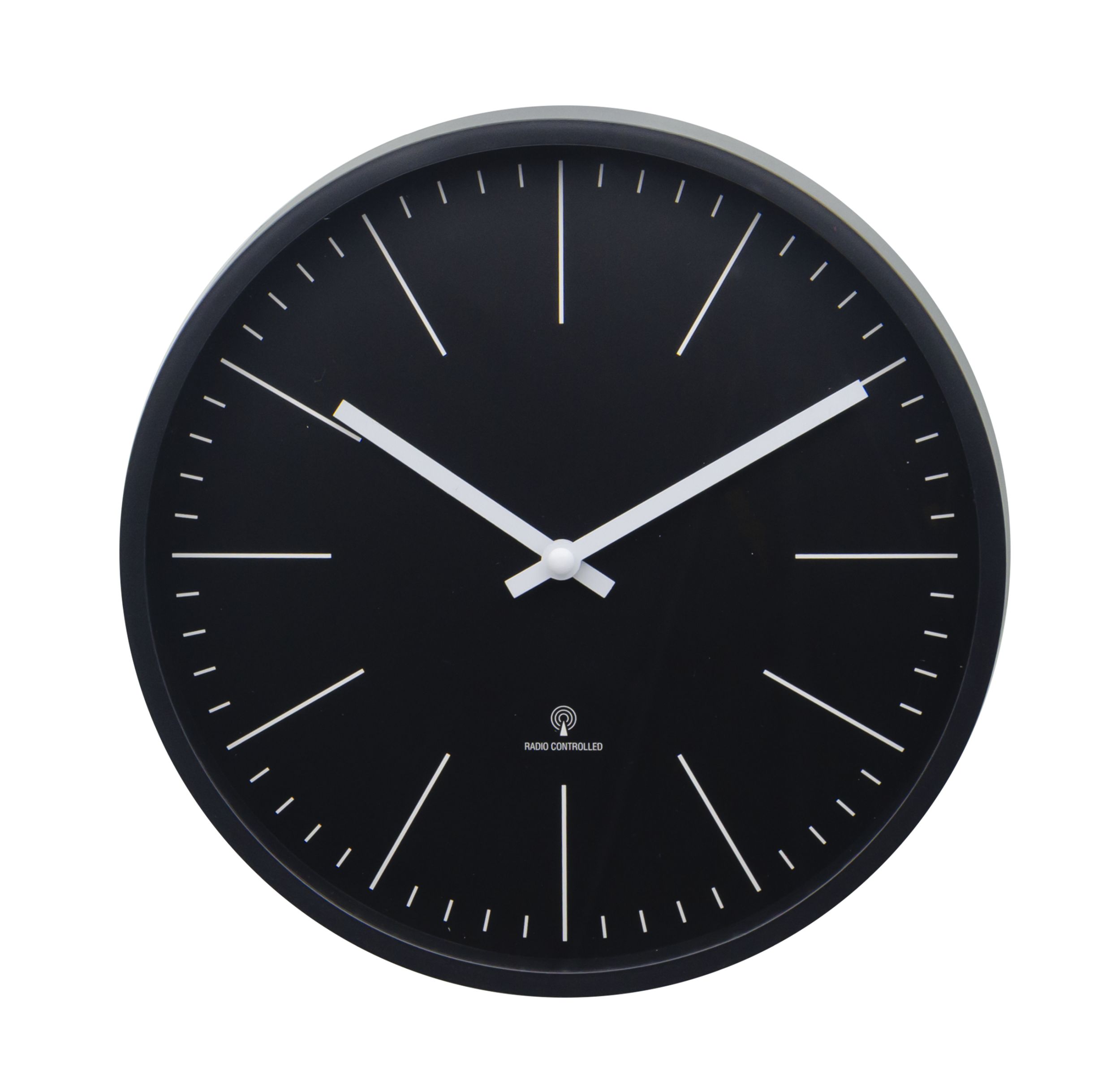 Miraval  Design Funk-Wanduhr mit Kunststoffgeh&auml;use 250 mm ger&auml;uschlos - Bild 1