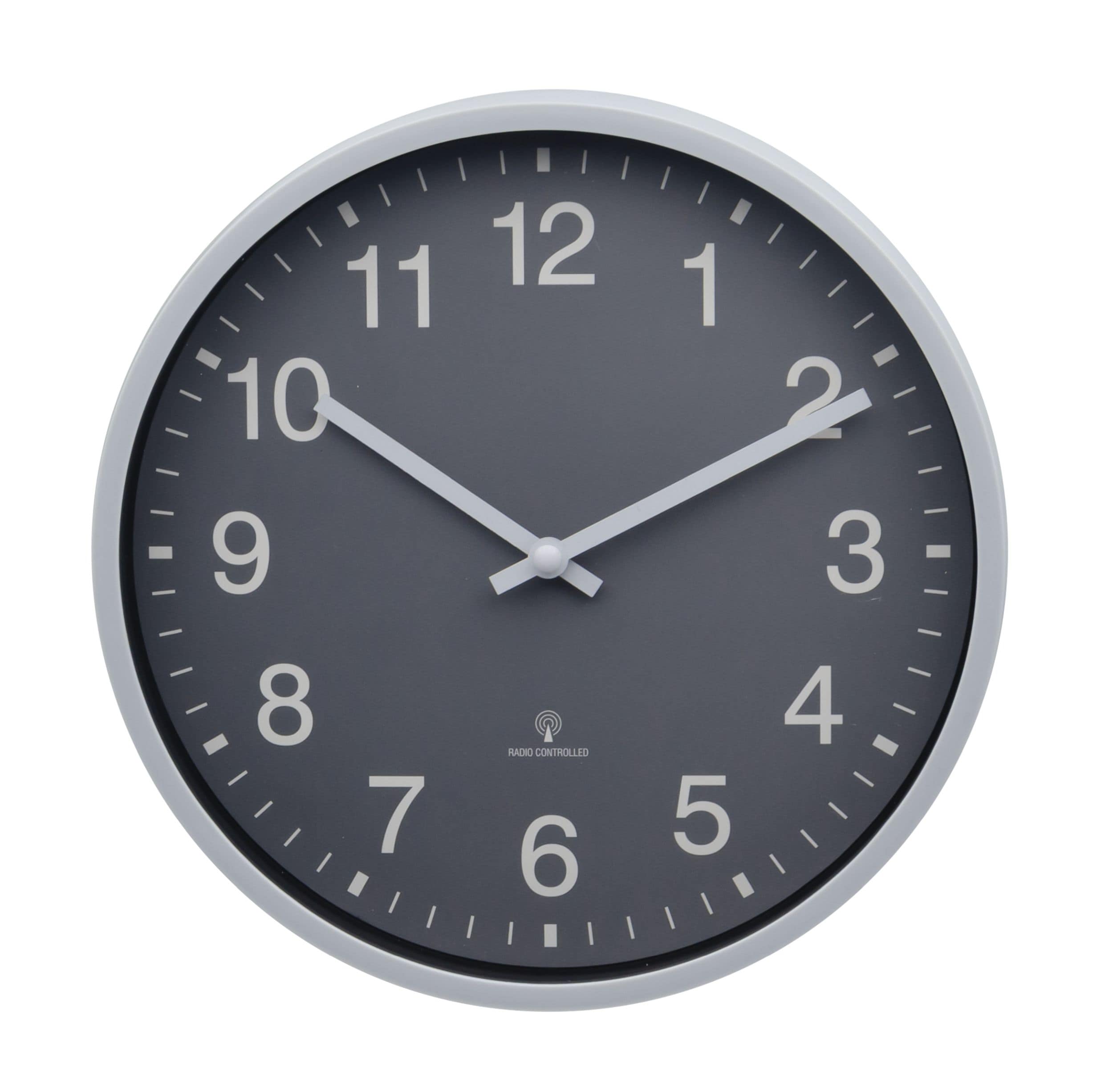 Miraval  Design Funk-Wanduhr mit Kunststoffgeh&auml;use 250 mm ger&auml;uschlos - Bild 1
