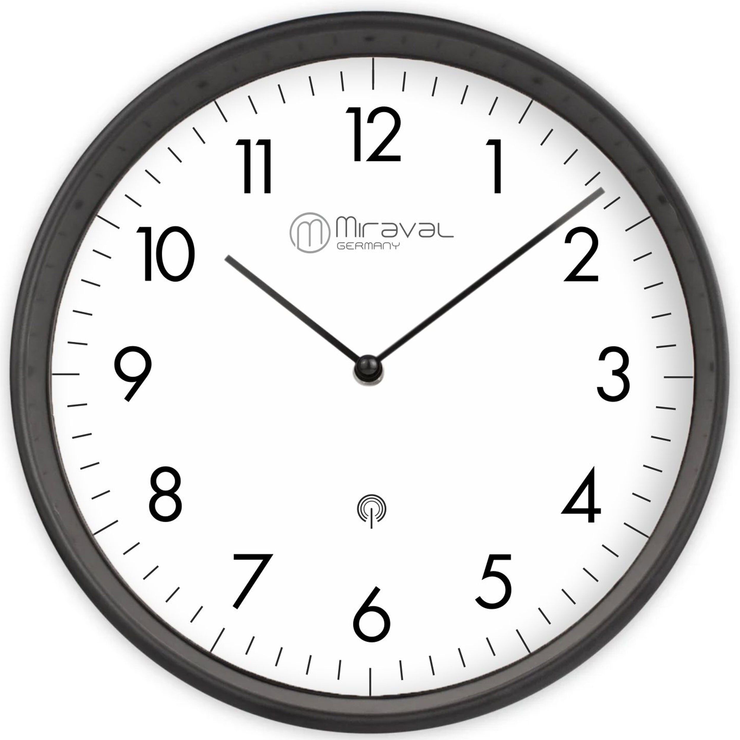 Miraval  Miraval Design Funk-Wanduhr mit Kunststoffgeh&auml;use 250 mm ger&auml;uschlos - Bild 1