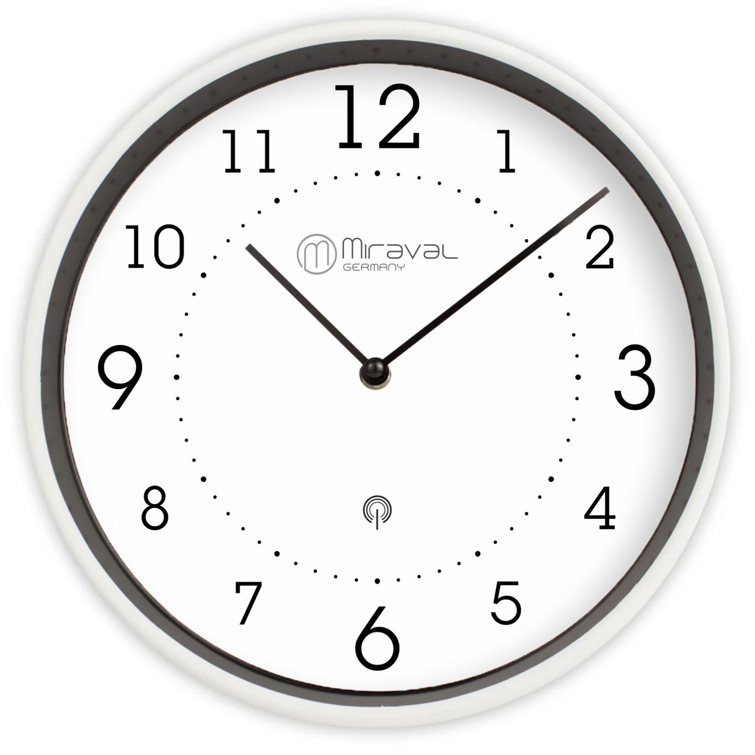 Miraval  Miraval Design Funk-Wanduhr mit Kunststoffgeh&auml;use 250 mm ger&auml;uschlos - Bild 1