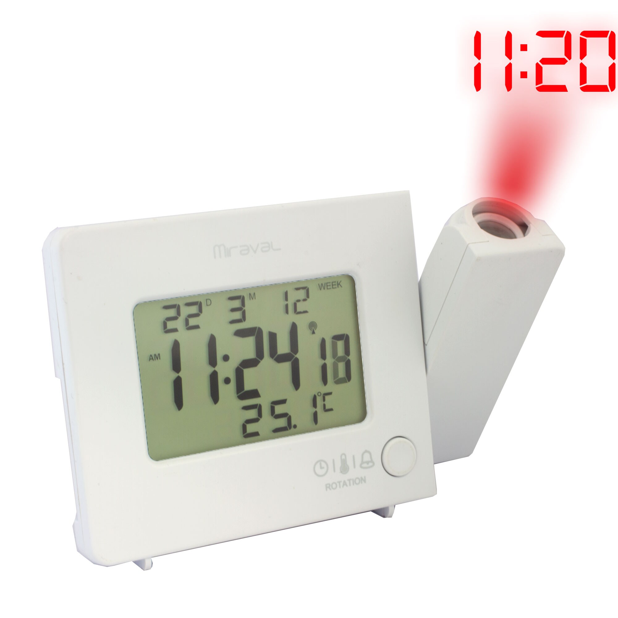 Miraval  Miraval Funk-Projektionswecker mit Temperatur- & Datumsanzeige - Bild 1