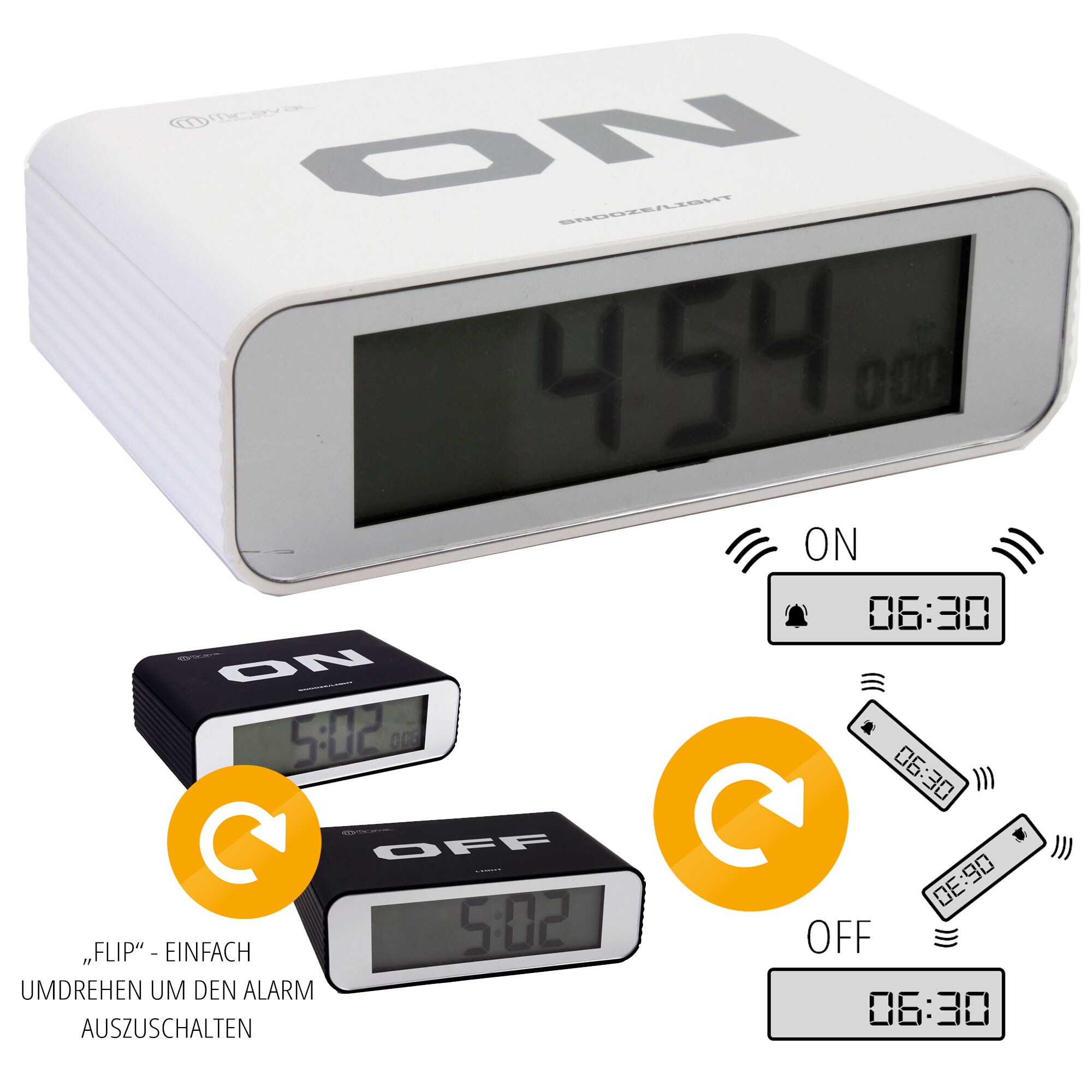 Miraval  Miraval digitaler LCD Wecker mit "Flip-Funktion" - Bild 1