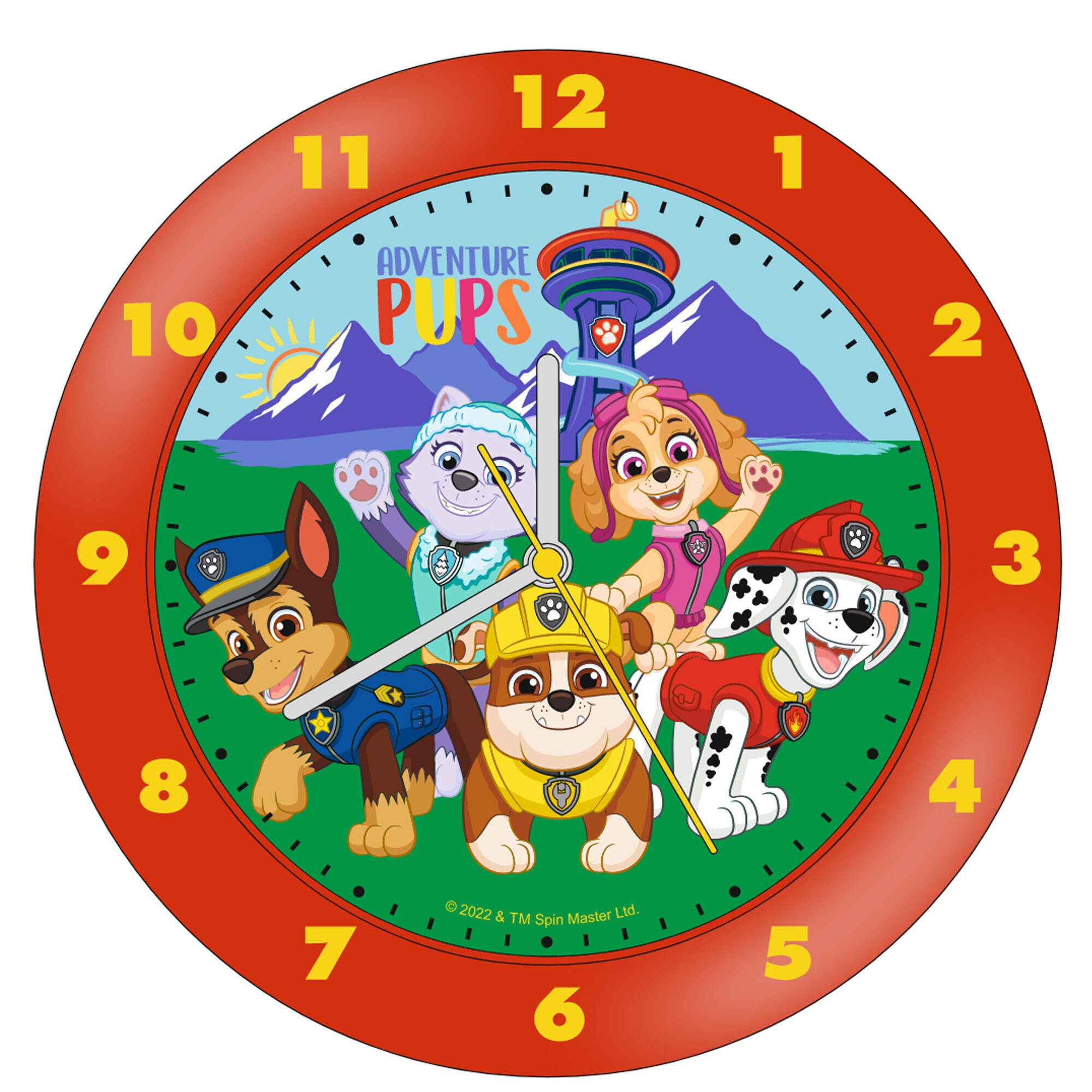 PAW Patrol  PAW Patrol Kinderwanduhr 220 mm Ger&auml;uschlos - Bild 1