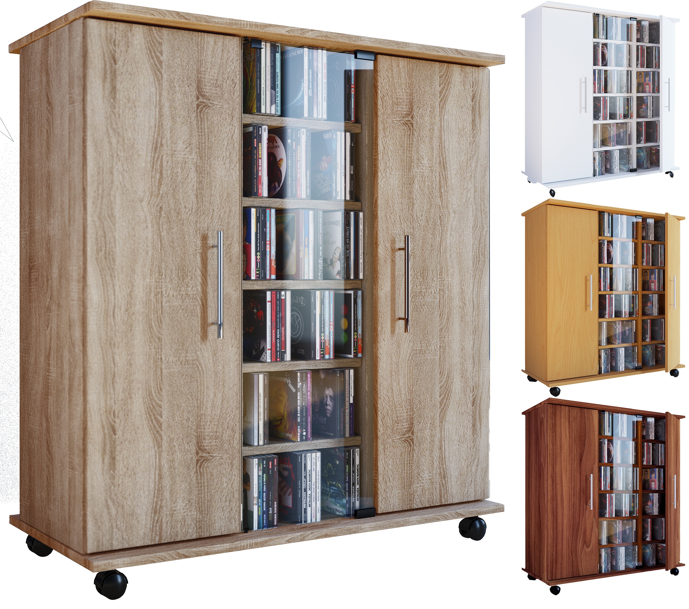 Vcm Regal Dvd Cd Rack Medienregal Medienschrank Aufbewahrung Rollbar Standregal Mobil Mobel Bluray Mobel Luxor Online Kaufen Bei Netto