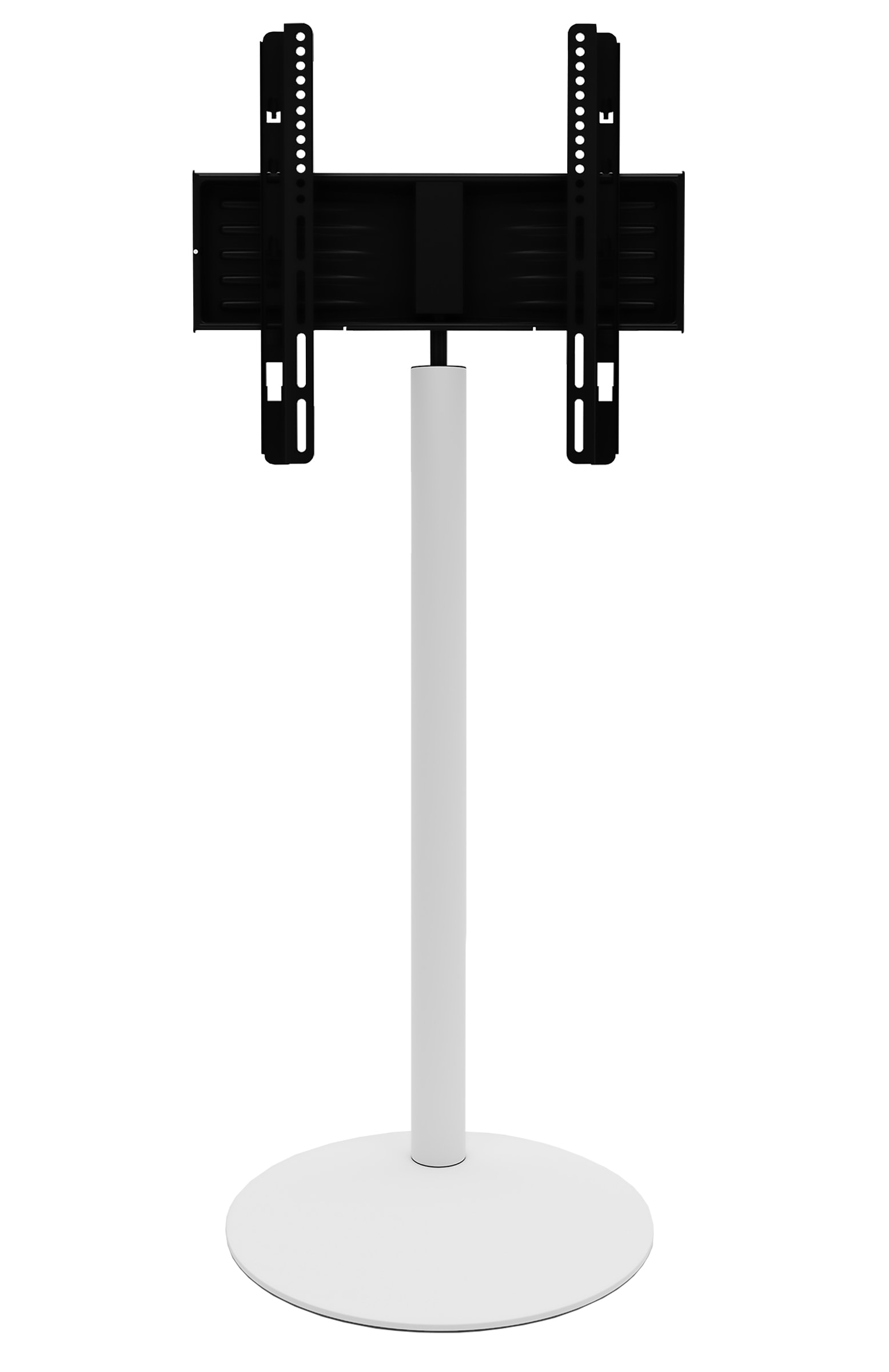 VCM TV Standfu&szlig; 32-70 Zoll | VESA max. 600x400 bis 40 kg | Runder Fernseh St&auml;nder aus Alu | TV Bodenst&auml;nder Ma&szlig;e ca. H. 100 x B. 55 x T. 45 cm | Fernsehstand Cirla - Bild 1