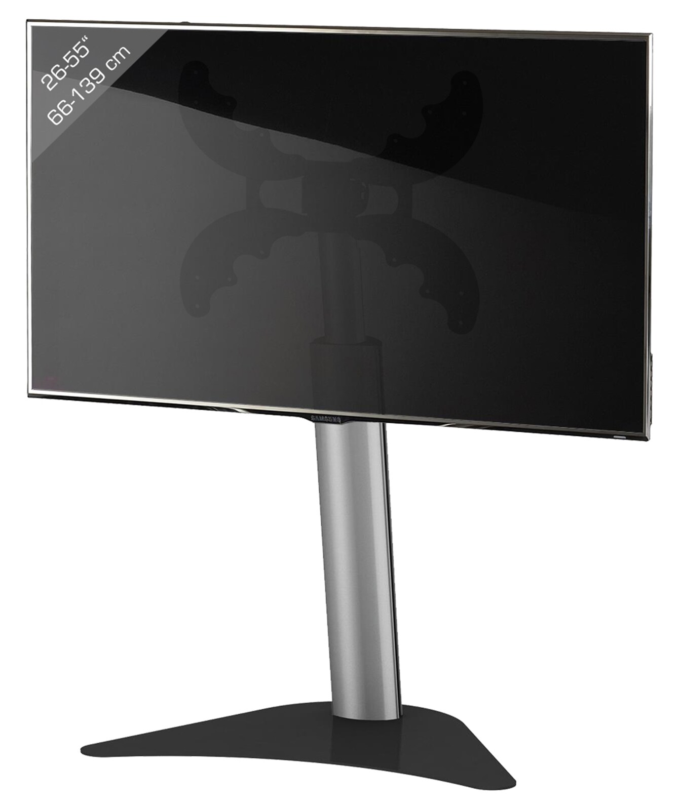 VCM TV Standfu&szlig; 26-55 Zoll | VESA max. 400x400 bis 30 kg | Fernseh St&auml;nder h&ouml;henverstellbar 48-64 cm | TV Bodenst&auml;nder Ma&szlig;e ca. H. 48 x B. 55 x T. 39 cm | Fernsehstand Coscal - Bild 1