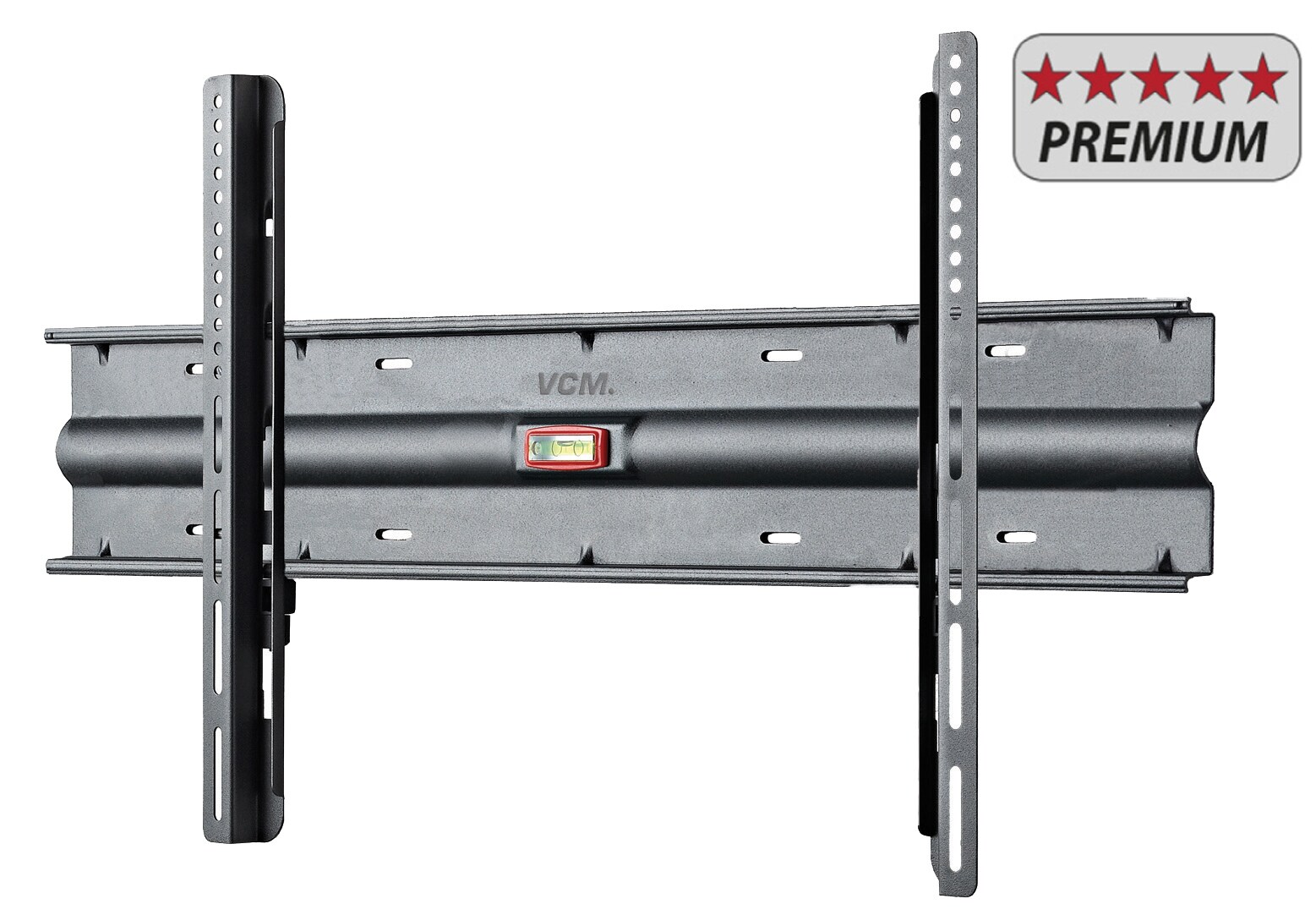 VCM Universal TV Wandhalterung 32-70 Zoll bis 45 kg   VESA bis max. 600×400   Halter Fernsehhalter mit Wasserwaage flach starr   Fernseh Halterung WF120 | 04012246178036