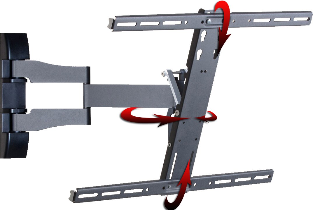 VCM Universal TV Wandhalterung 32-70 Zoll bis 30 kg   20 Grad neigbar kippbar   90 Grad schwenkbar   ausziehbar   VESA bis max. 600×400   Halter Fernsehhalter Wasserwaage   Fernseh Halterung WS100 Slim | 04012246178258