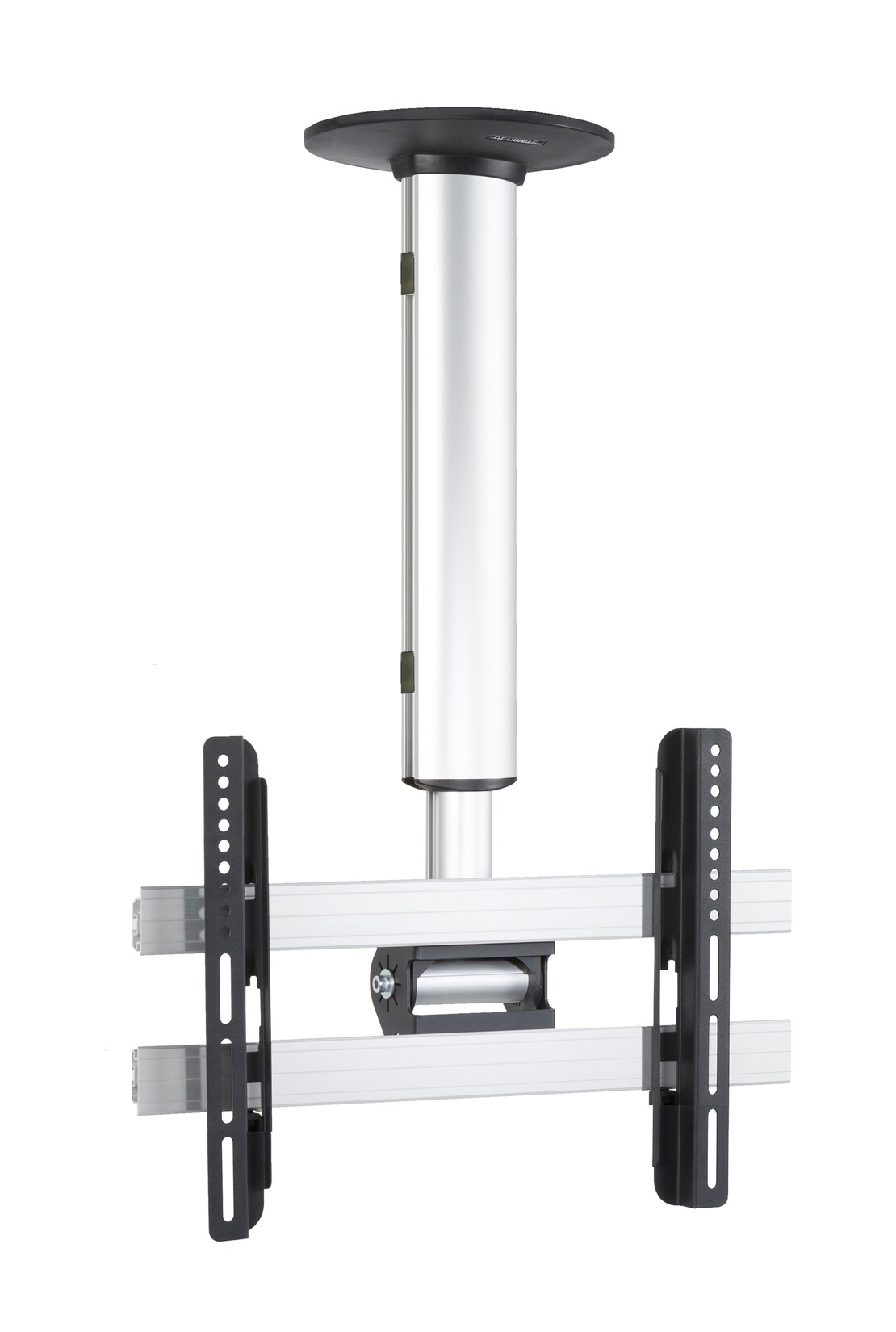 VCM Universal TV Deckenhalterung   26-40 Zoll bis 60 kg   bis VESA bis 400×300   höhverstelbar 50-84 cm   TV Halterung 360 Grad schwenkbar drehbar und 15 Grad neigbar   Fernseher Halter – CM3 | 04051814356643