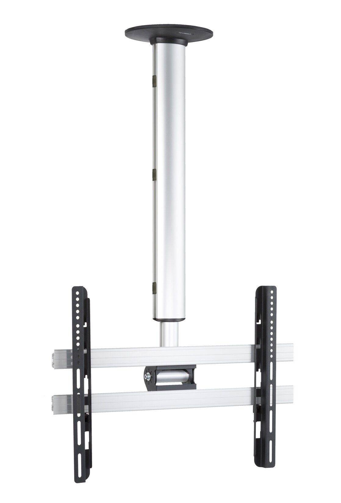 VCM Universal TV Deckenhalterung   42-65 Zoll bis 50 kg   bis VESA bis 600×400   höhverstelbar 74-130 cm   TV Halterung 360 Grad schwenkbar drehbar und 15 Grad neigbar   Fernseher Halter – CM4 | 04051814356681