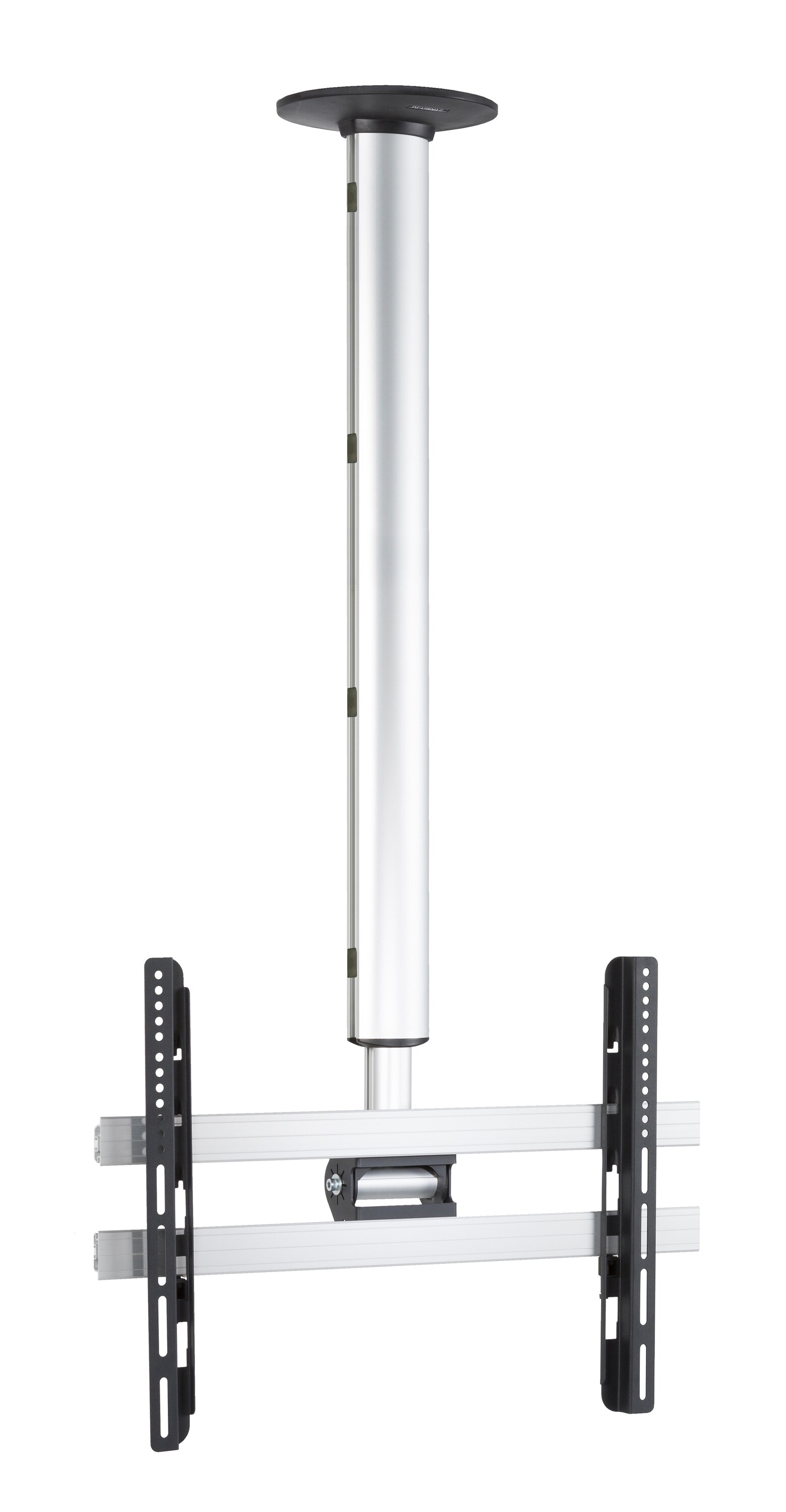 VCM Universal TV Deckenhalterung | 42-65 Zoll bis 50 kg | bis VESA bis 600x400 | h&ouml;hverstelbar 127-238 cm | TV Halterung 360 Grad schwenkbar drehbar und 15 Grad neigbar | Fernseher Halter &ndash; CM4 - Bild 1