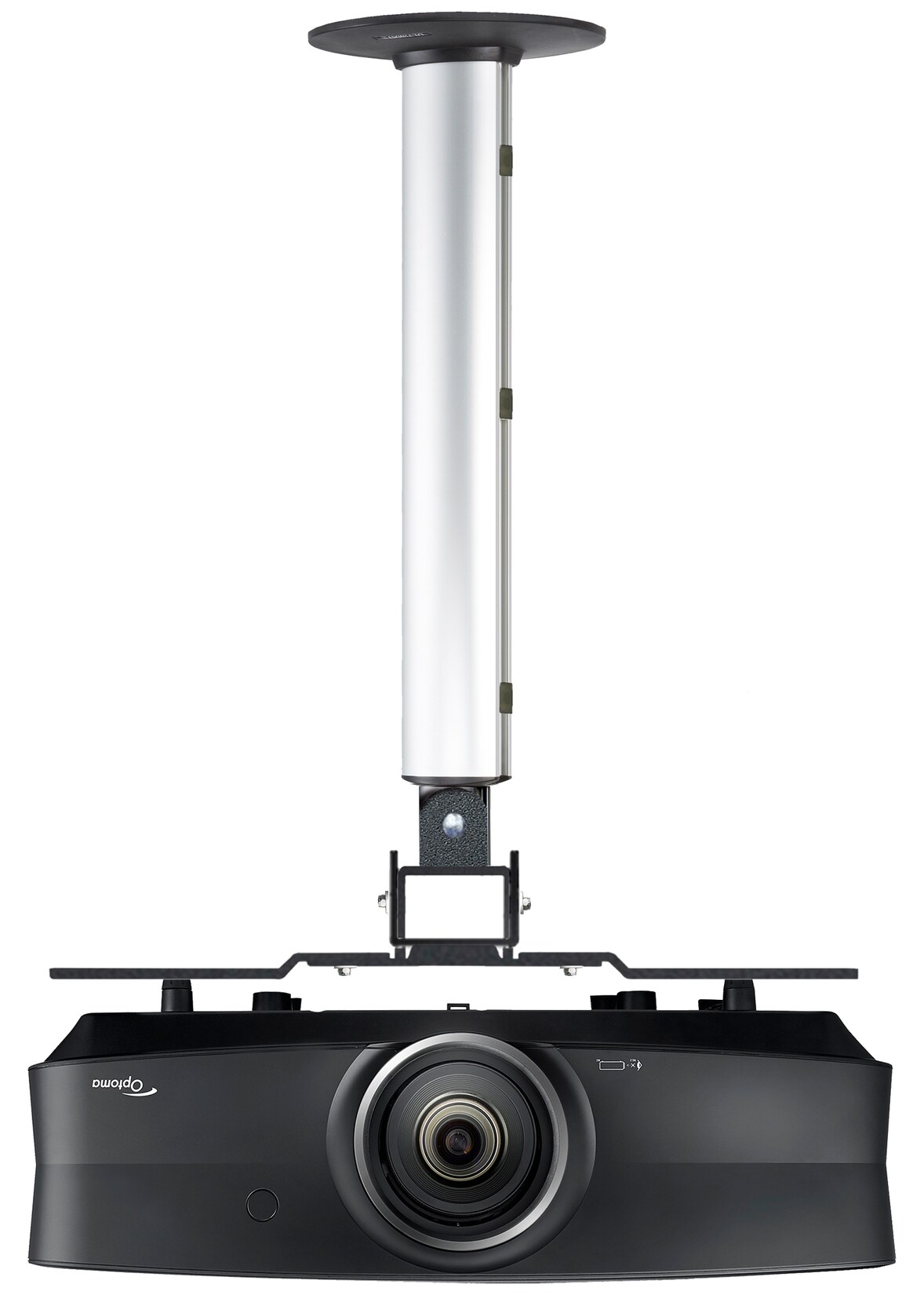 VCM Beamer Deckenhalterung   bis 50 kg   höhenverstellbar 45-80 cm   ausziehbare Projektor Halterung   Universal Deckenhalterung   CPM | 04051814368981