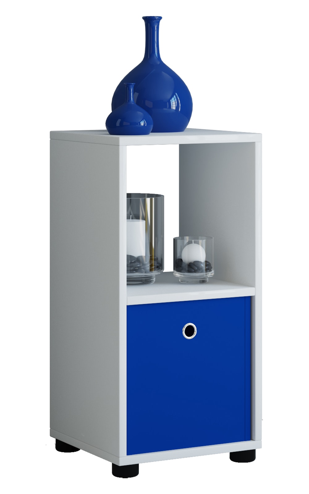 VCM Holzregal stehend | platzsparendes Regal | Ma&szlig;e:H. 64 x B. 31 x T. 30 cm | Elegantes Regal stehend | Aufbewahrungsregal | B&uuml;cherregal - Benas-2 - Bild 1