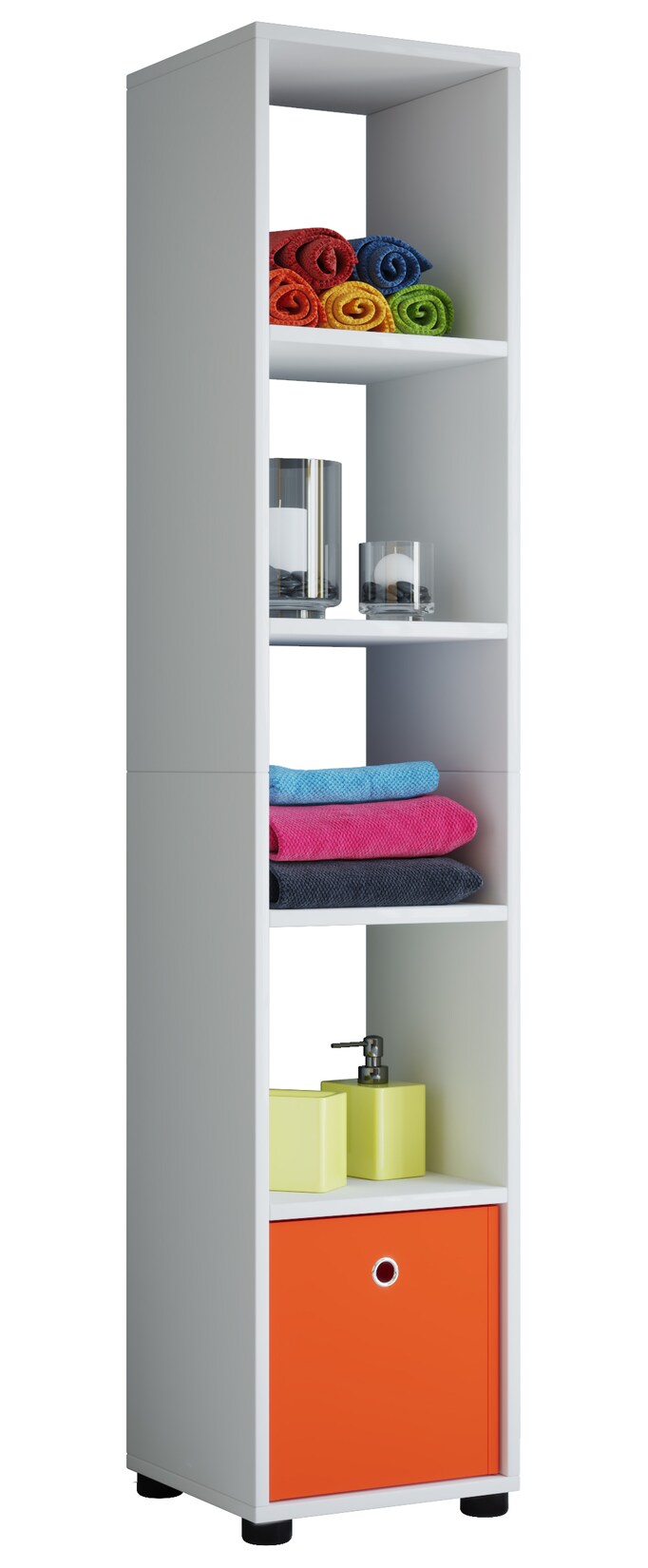 VCM Holzregal stehend   platzsparendes Regal   Maße:H. 152 x B. 31 x T. 30 cm   Elegantes Regal stehend   Aufbewahrungsregal   Bücherregal – Benas-5 | 04051814337260