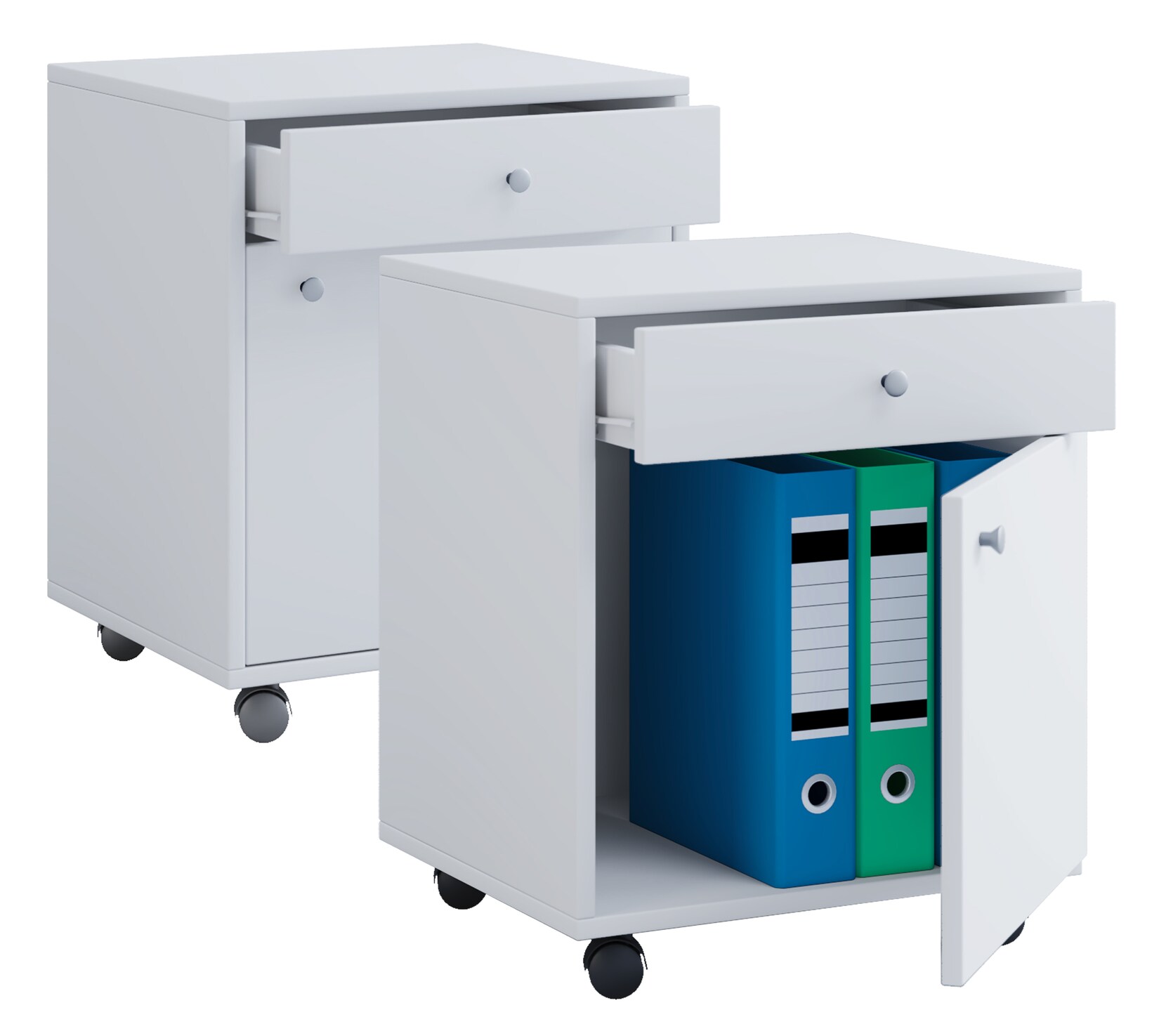 VCM Rollcontainer   Beistellcontainer mit Schublade   Maße ca. H. 54 x B. 45 x T. 38 cm   Bürocontainer – Masola | 04051814362019