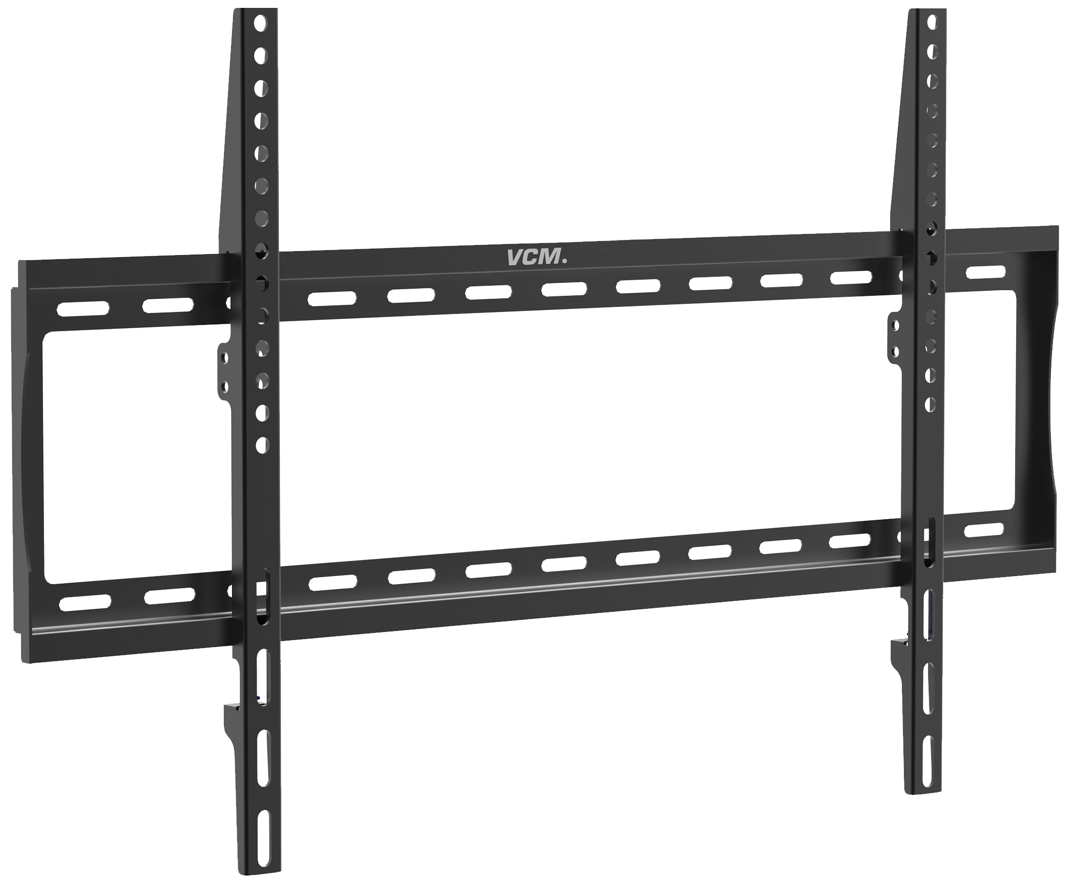 VCM Universal TV Wandhalterung 32-70 Zoll bis 25 kg | VESA bis max. 600x400 | Halter Fernsehhalter mit Wasserwaage flach starr | Fernseh Halterung FX600 - Bild 1