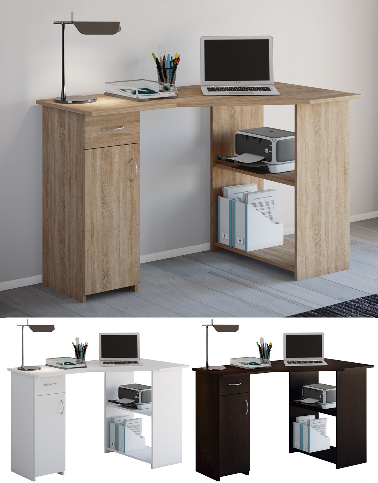 VCM Winkelschreibtisch „Linzia“ | 04051814365959