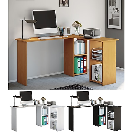 VCM Eckschreibtisch Schreibtisch Büromöbel Computertisch Winkeltisch Tisch Büro "Lusias" - Bild 1