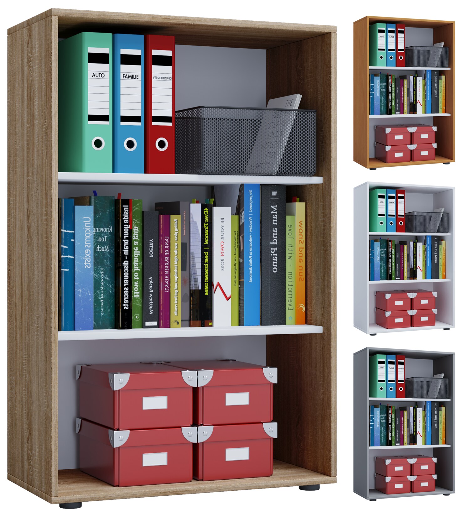 VCM Aktenregal Lona 3 Fächer | 04051814370830