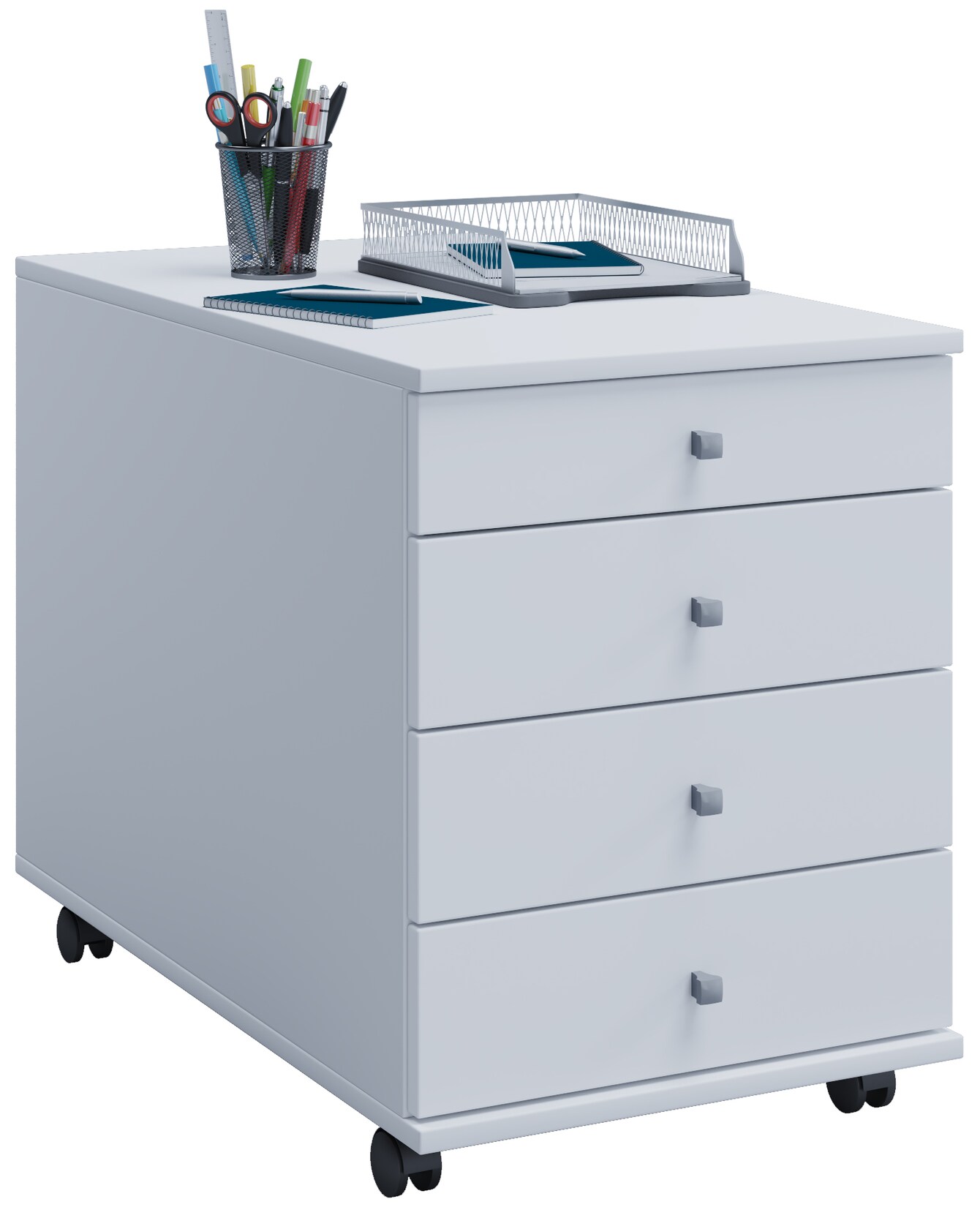 VCM Rollcontainer Beistellcontainer mit Schubladen Maße ca. H. 57 x B. 42 x T. 75 cm Bürocontainer – Lona