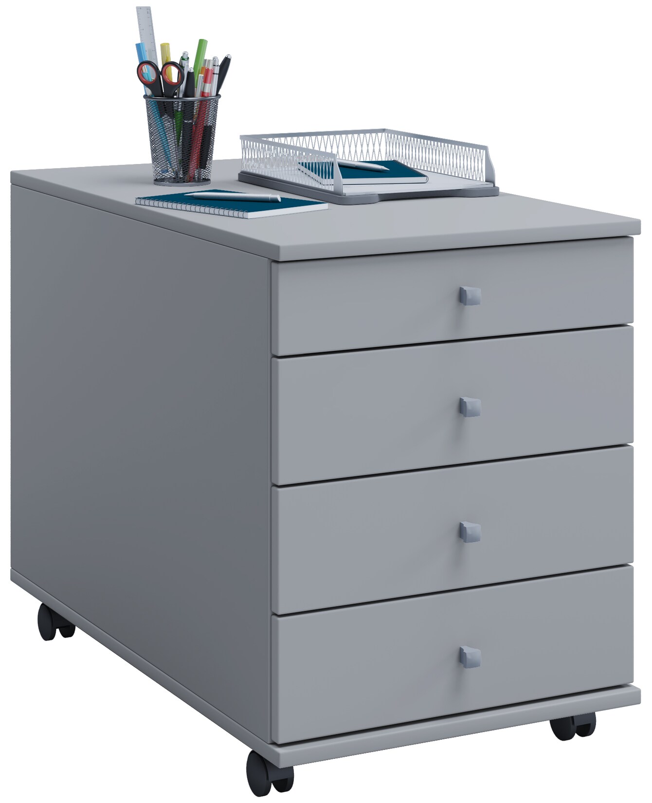 VCM Rollcontainer   Beistellcontainer mit Schubladen   Maße ca. H. 57 x B. 42 x T. 75 cm   Bürocontainer – Lona | 04051814376542