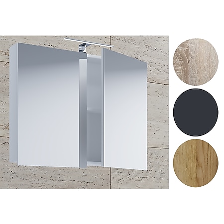 VCM Badspiegel Wandspiegel Hängespiegel Spiegelschrank Badezimmer Badinos 40 x 60 cm - Bild 1