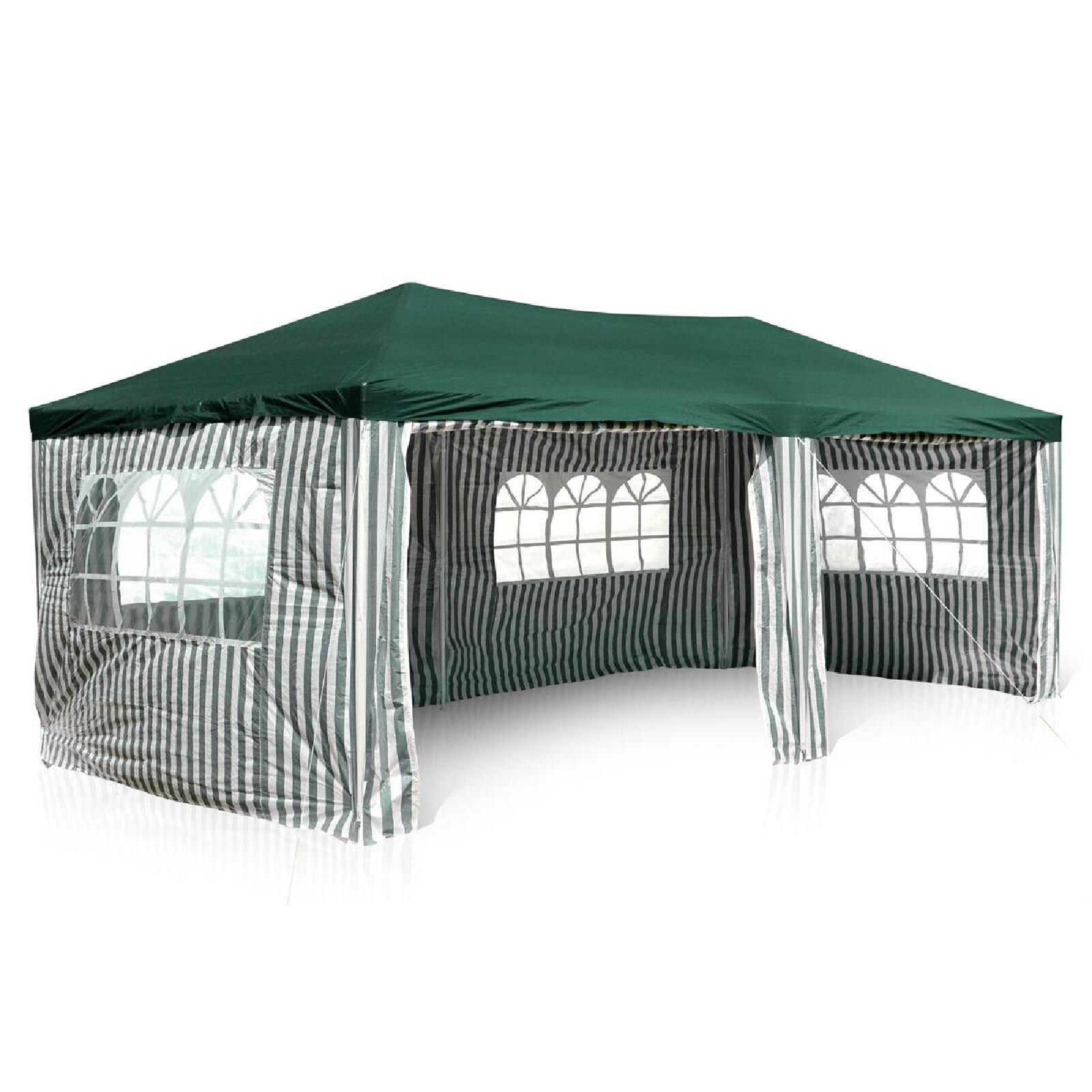 VCM Pavillon   Maße ca. 3×6 m   wasserabweisende 110g / m² PE Plane   Partyzelt   Gartenzelt mit Stahlgestell   Festivalzelt   Grün | 04051814389719