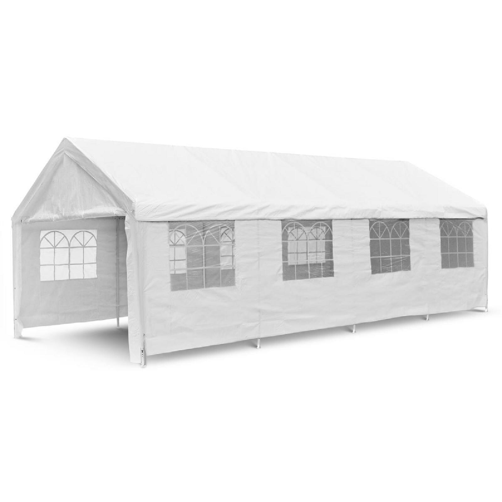VCM Pavillon | Ma&szlig;e ca. 3x4x8 m | wasserabweisende 180g / m&sup2; PE Plane | Partyzelt | Gartenzelt - Bild 1