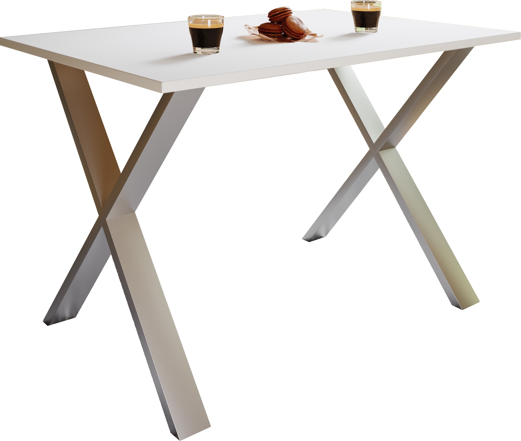 VCM Premium Holz Esstisch | H. 76 x B. 110 x T. 50 cm | K&uuml;chentisch Speisetisch Tisch Xona X - Bild 1