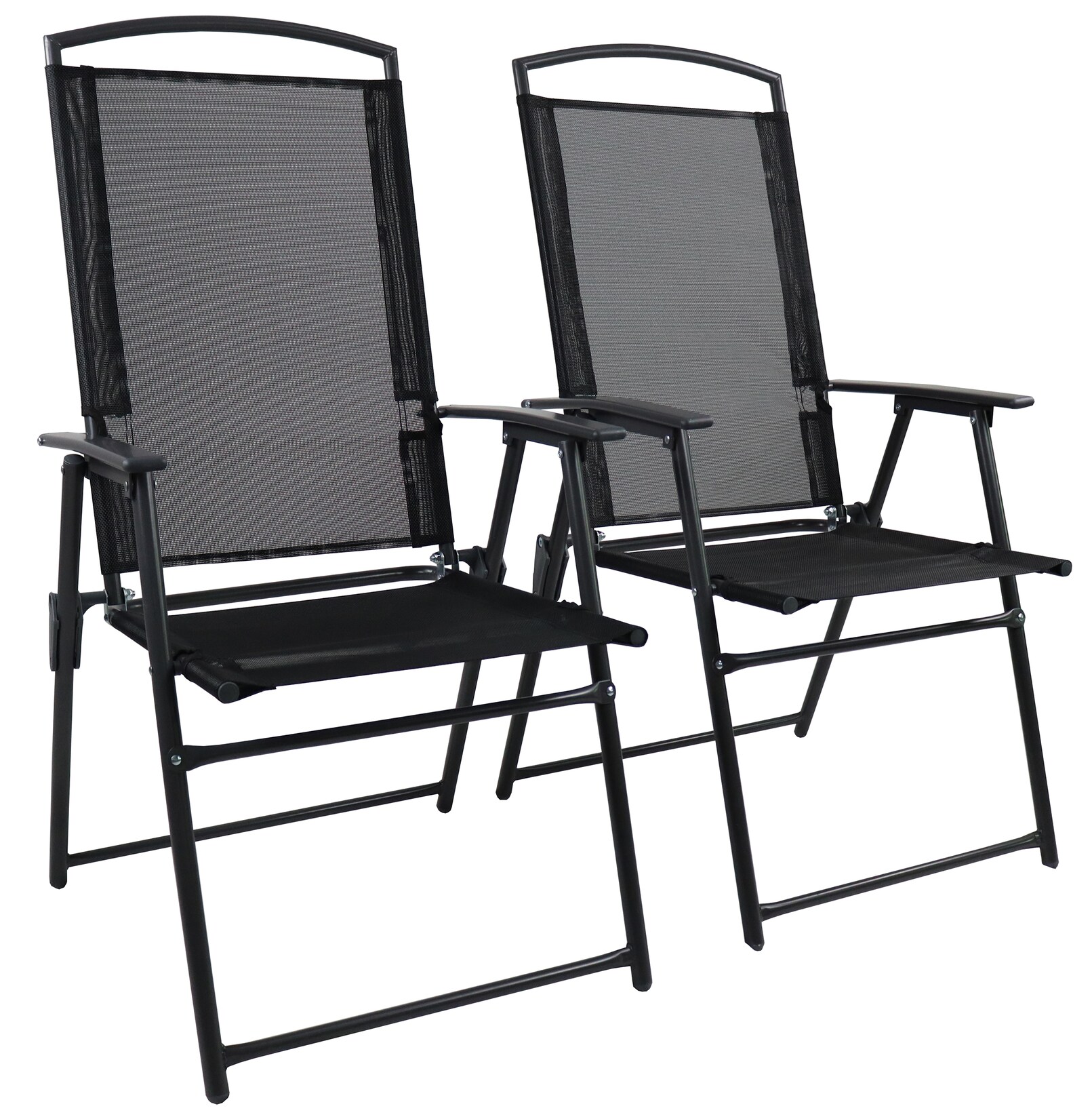 VCM 2er Set Gartenstuhl   Stuhl-Maße ca. H. 105 x B. 61 x T. 56 cm   Hochlehner   gespanntes Netzgewebe garantiert bequemes Sitzen   Alu Hochlehner Balkonstuhl | 04051814411533