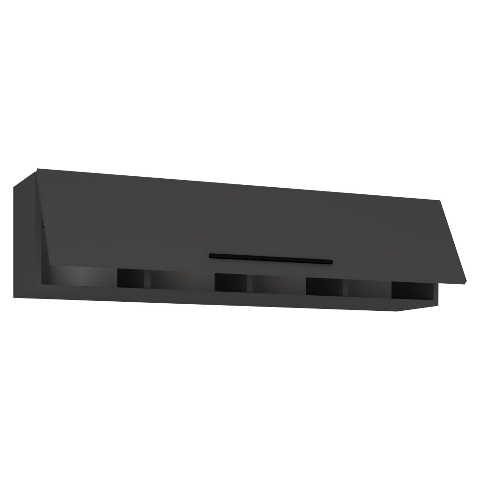 VCM Holzregal hängend platzsparendes Regal Maße: H. 115 x B. 30 x T. 30 cm Elegantes Regal hängend Aufbewahrungsregal Bücherregal Wandboard - Arila XL