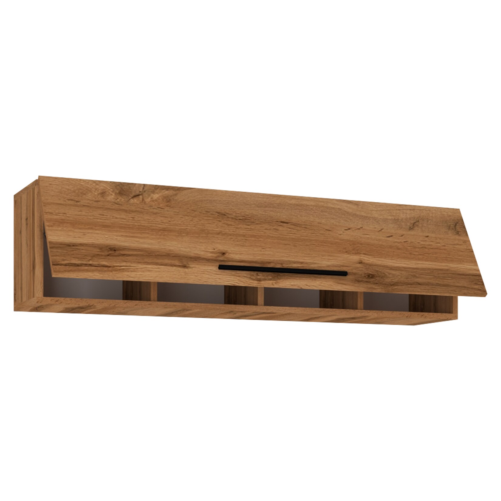 VCM Holzregal hängend   platzsparendes Regal   Maße: H. 115 x B. 30 x T. 30 cm   Elegantes Regal hängend   Aufbewahrungsregal   Bücherregal   Wandboard – Arila XL | 04051814422263