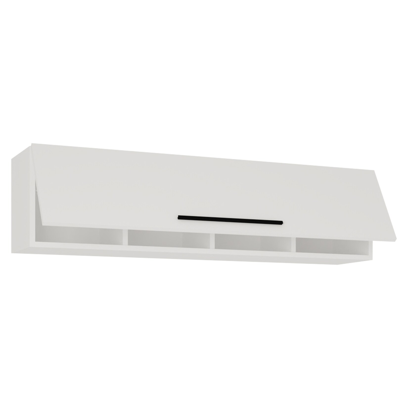 VCM Holzregal hängend platzsparendes Regal Maße: H. 115 x B. 30 x T. 30 cm Elegantes Regal hängend Aufbewahrungsregal Bücherregal Wandboard - Arila XL