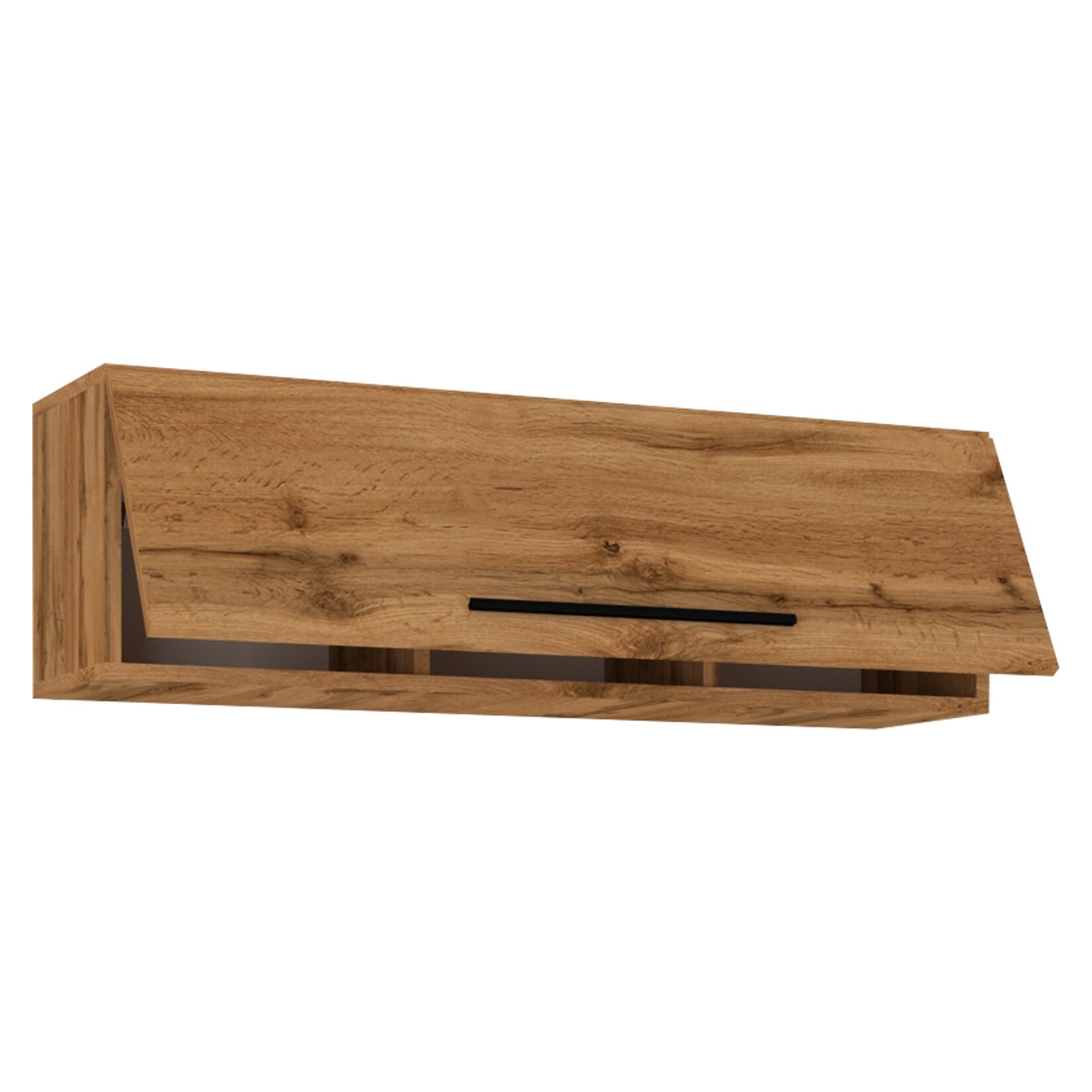 VCM Holzregal hängend platzsparendes Regal Maße: H. 30 x B. 95 x T. 30 cm Elegantes Regal hängend Aufbewahrungsregal Bücherregal Wandboard - Arila L