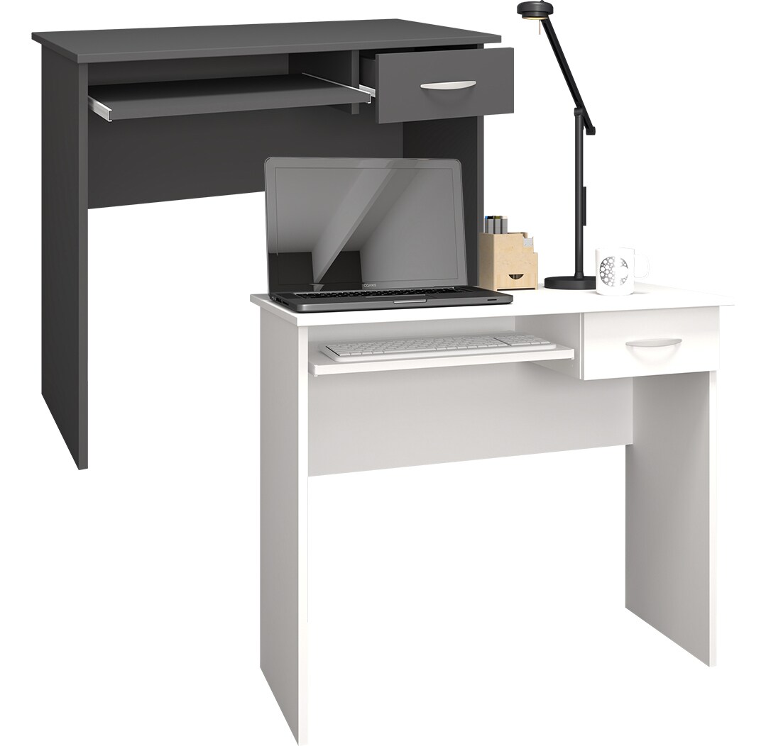 VCM Holz Schreibtisch Computertisch Tastaturauszug Schublade B&uuml;rotisch Arusa - Bild 1