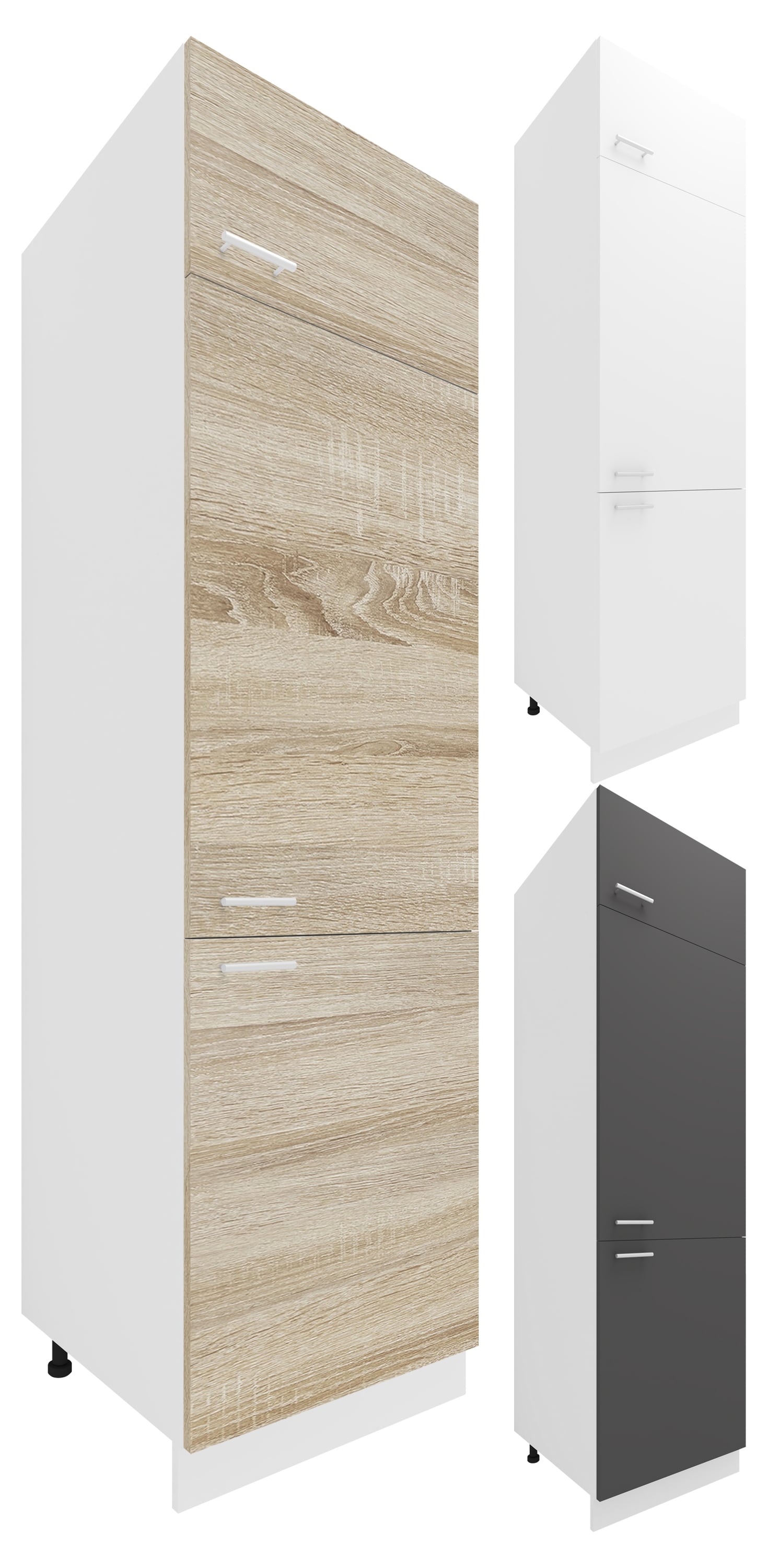 VCM K&uuml;chenschrank | Ma&szlig;e ca. H. 207 x B. 60 x T. 57 cm | Hochschrank | K&uuml;chenm&ouml;bel - Esilo - Bild 1