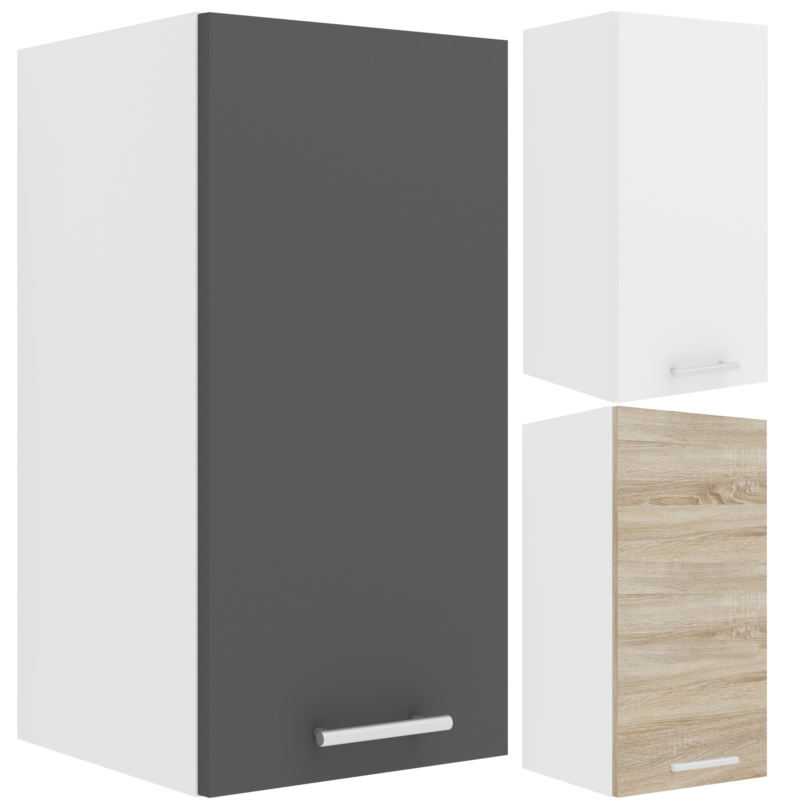 VCM K&uuml;chenschrank h&auml;ngend | Ma&szlig;e ca. H. 60 x B. 30 x T. 31 cm | H&auml;ngeschrank mit zwei F&auml;chern | K&uuml;chenm&ouml;bel &ndash; Esilo - Bild 1