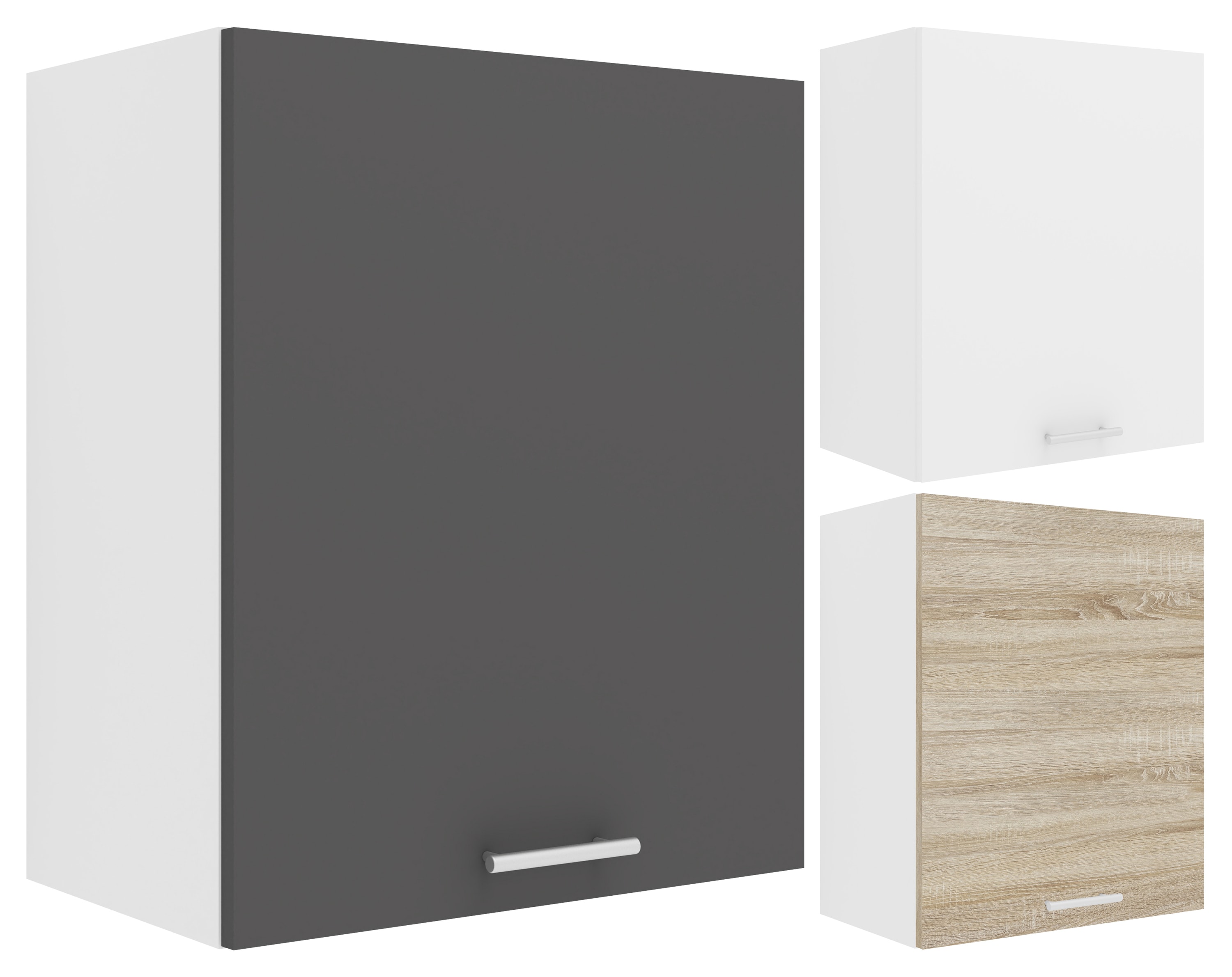 VCM K&uuml;chenschrank h&auml;ngend | Ma&szlig;e ca. H. 60 x B. 50 x T. 31 cm | H&auml;ngeschrank mit zwei F&auml;chern | K&uuml;chenm&ouml;bel &ndash; Esilo - Bild 1