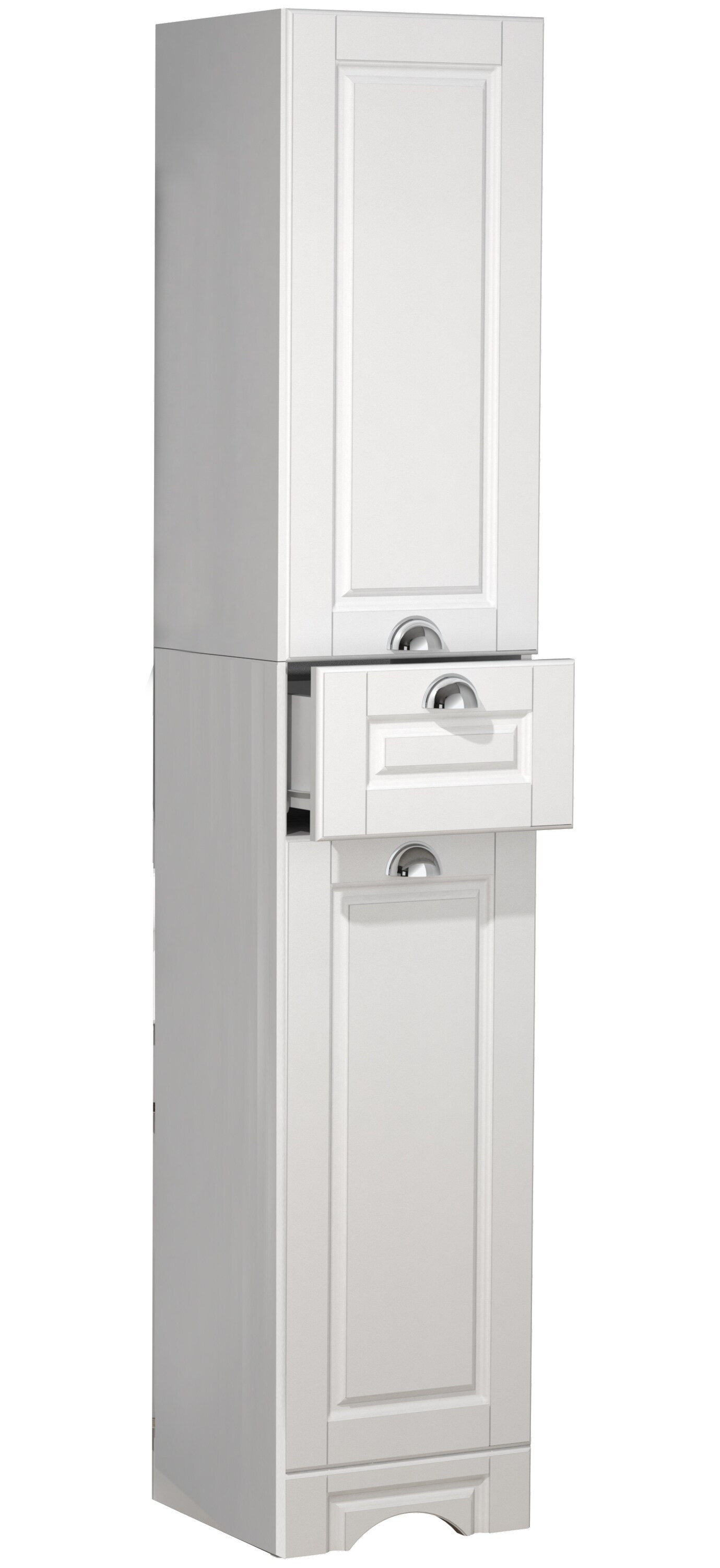 VCM Holz Badezimmerschrank | Badm&ouml;bel | Badschrank | Badezimmer | Landhaus Hochschrank | Ma&szlig;e ca. H. 180 x B. 35 x T. 32 cm - Casalo - Bild 1