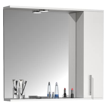 VCM Badspiegel Wandspiegel 75 cm Hängespiegel Spiegelschrank Badezimmer  Drehtür Beleuchtung Lisalo XL online kaufen bei Netto