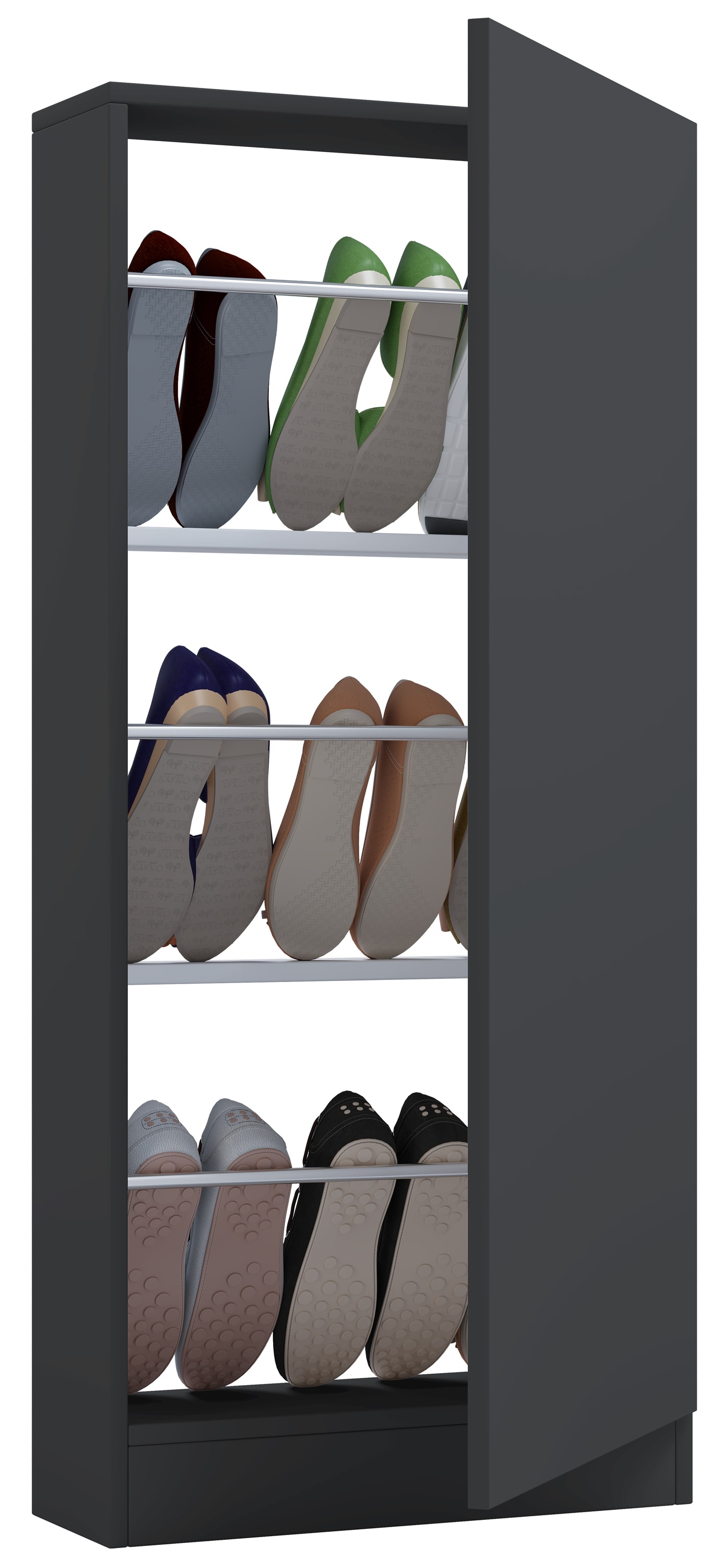 VCM Holz Schuhschrank Schuhkommode Schuhregal Schuhst&auml;nder Fulisa L - Bild 1