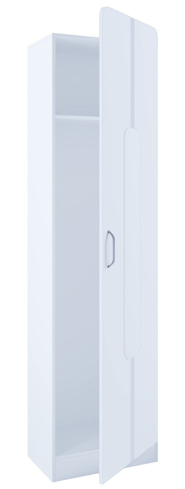 VCM Holz Flurschrank   stehend   Maße: H. 196 x B. 55 x T. 36 cm   1 große Tür   mit Ablage – Balia | 04051814425011