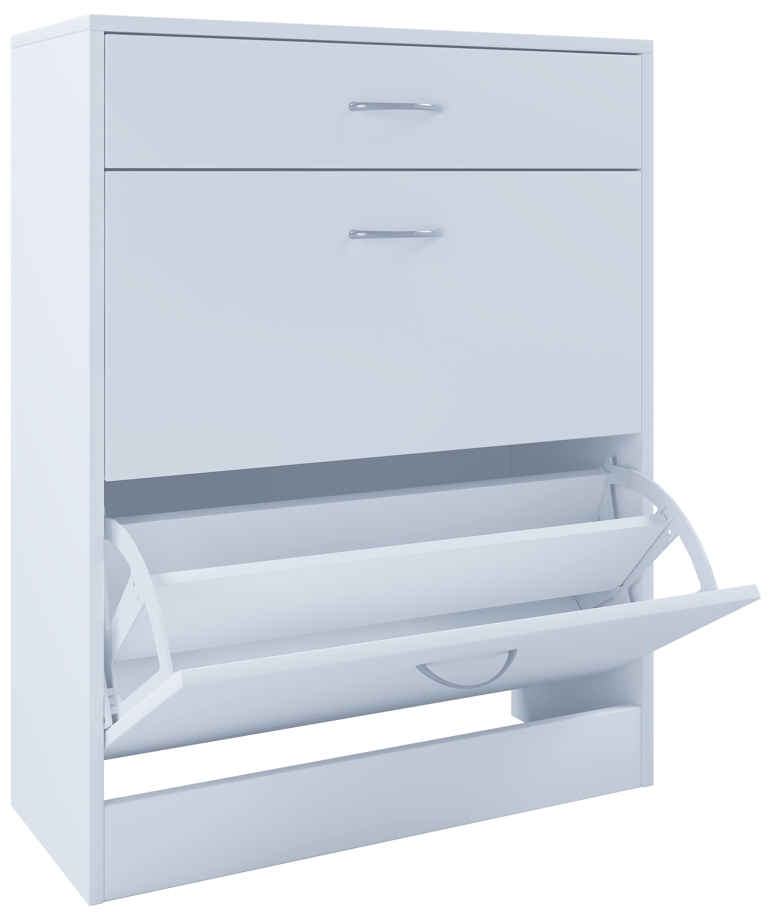 VCM Holz Regal Kipper Schuhregal Schuhschrank Schuhkipper 2 Klappen Ablage Balia - Bild 1