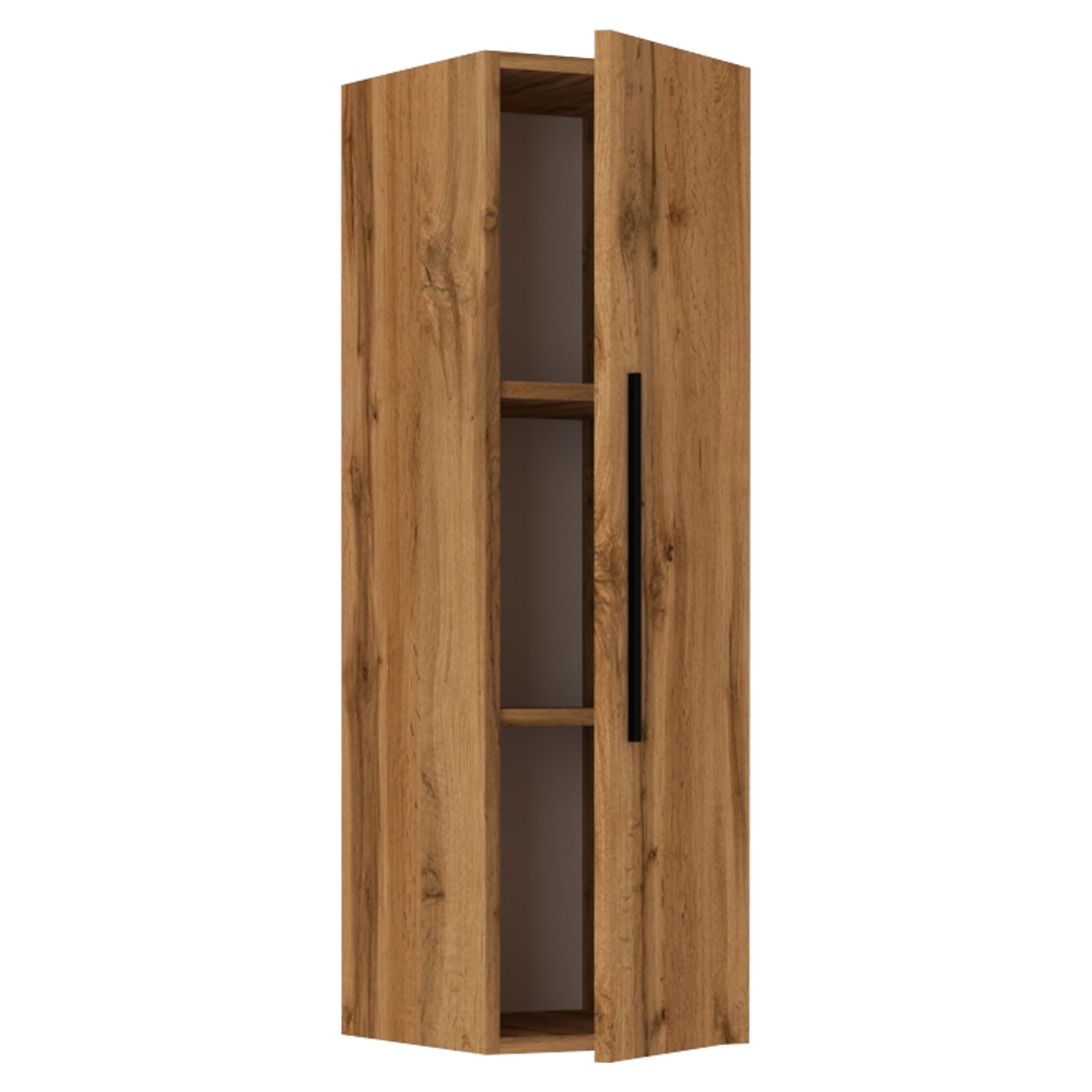 VCM Holzregal hängend platzsparendes Regal Maße: H. 95 x B. 30 x T. 30 cm Elegantes Regal hängend Aufbewahrungsregal Bücherregal Wandboard - Arila L Senkrecht