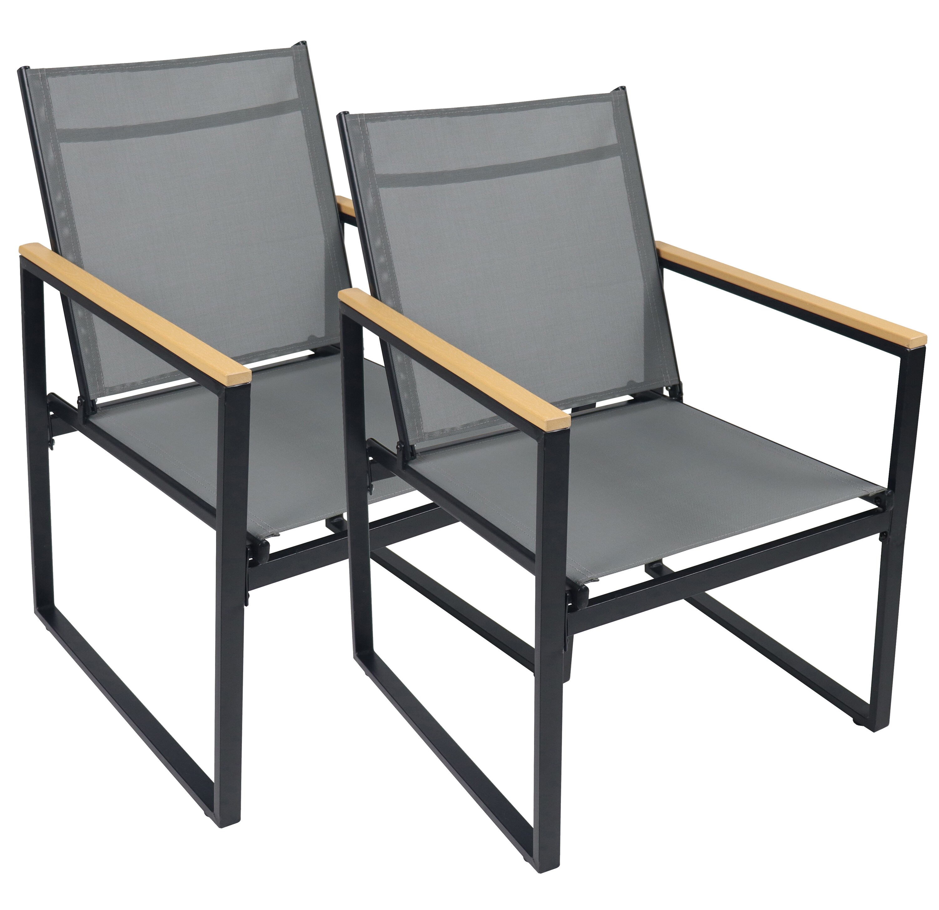 VCM 2-tlg. Set Gartenstuhl | Loungestuhl bietet hohen Sitzkomfort| Ma&szlig;e ca. H. 83 x B. 54 x T. 65 cm | Gartenst&uuml;hle | Gartenm&ouml;bel - Bild 1