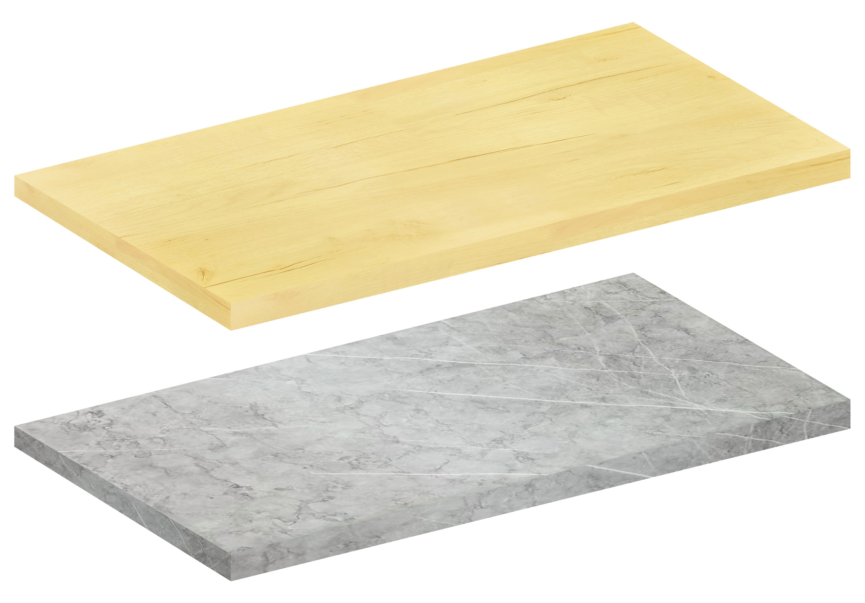 VCM Arbeitsplatte | 30mm stark | Breite 40 cm | leicht zu reinigen | K&uuml;chenarbeitsplatte - Fasola - Bild 1